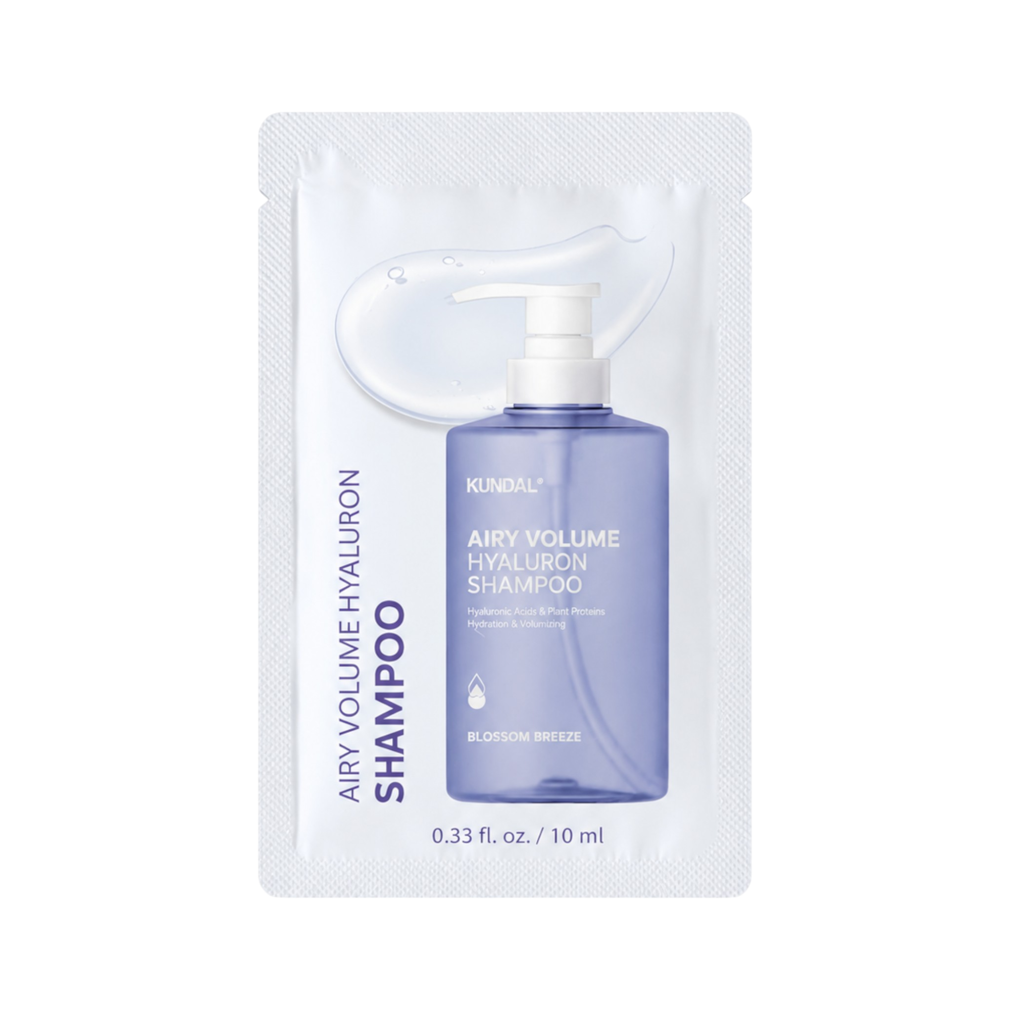 KUNDAL AIRY VOLUME Zestaw saszetek do pielęgnacji włosów zwiększający objętość Blossom Breeze 2 x 10 ml #4