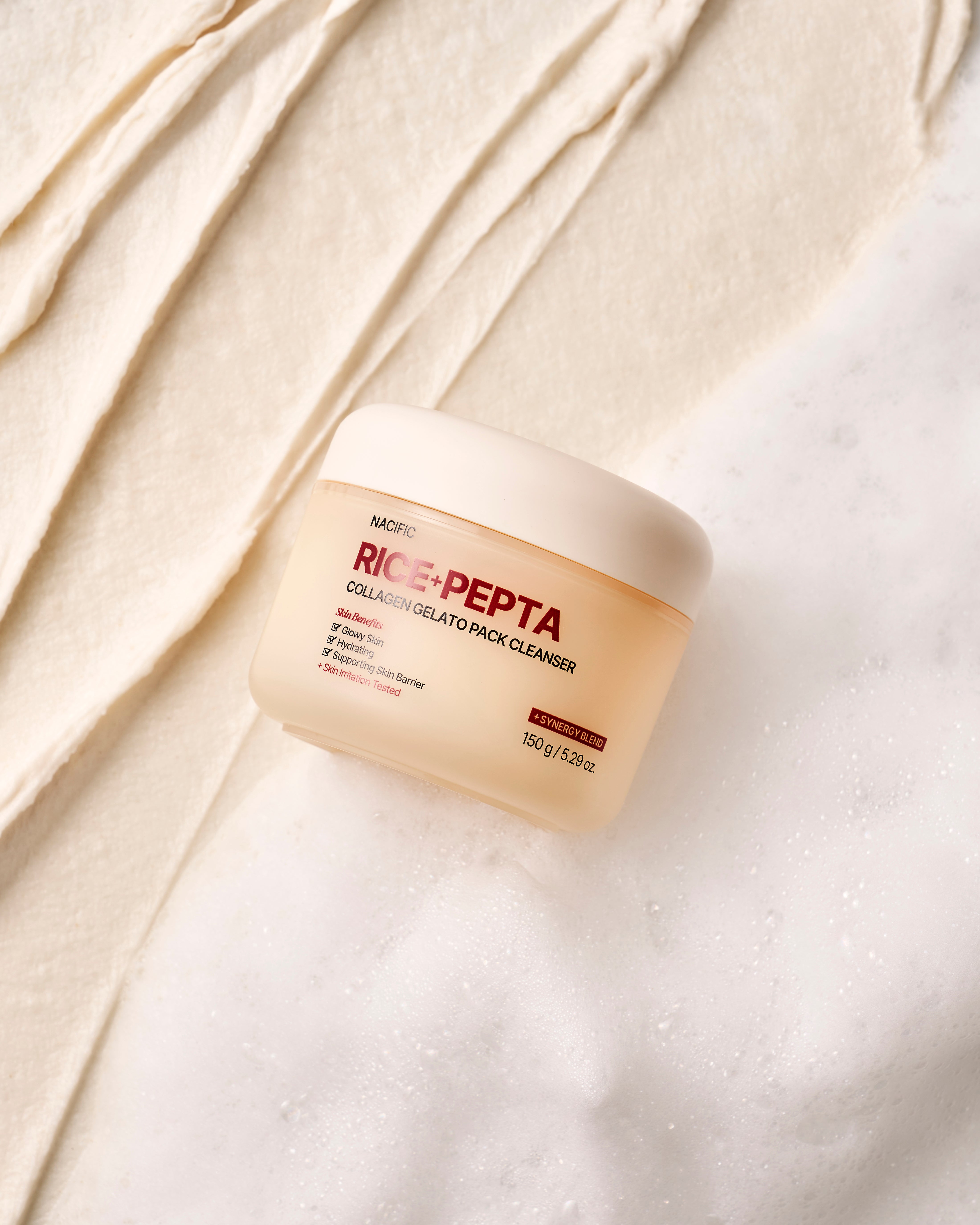 NACIFIC RICE+PEPTA COLLAGEN GELATO PACK CLEANSER Čisticí maska a čisticí gel na obličej 2v1, 150 g #4