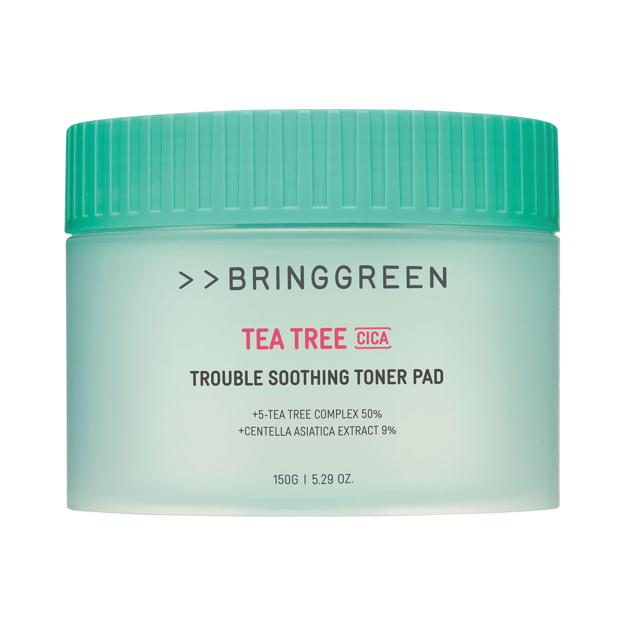 BRINGGREEN Tea Tree Cica Trouble Soothing Toner Pad – Zklidňující tonizační tampony s tea tree a cica, 90 ks. #2