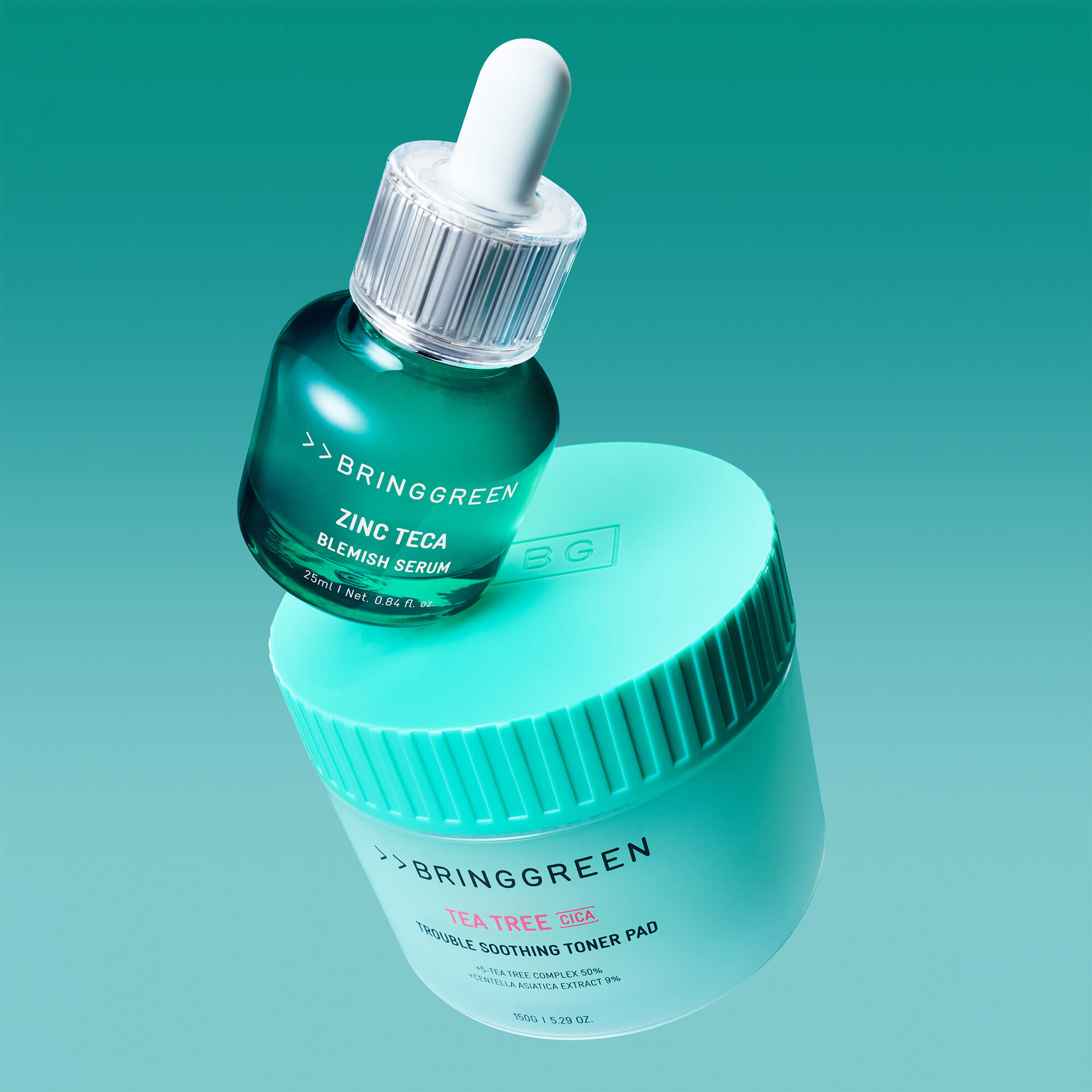BRINGGREEN Tea Tree Cica Trouble Soothing Toner Pad – Zklidňující tonizační tampony s tea tree a cica, 90 ks. #12