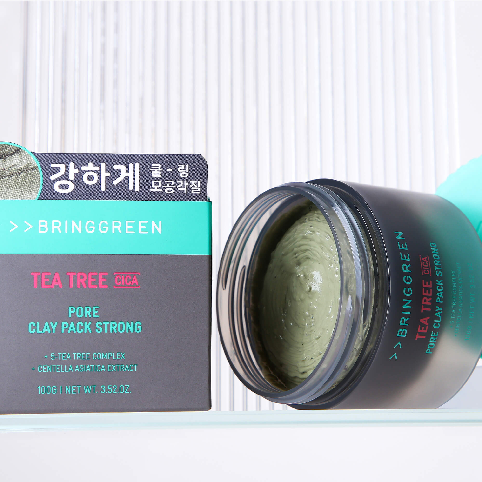 BRINGGREEN Tea Tree Cica Pore Clay Pack Strong – Intenzivně čistící jílová pleťová maska s tea tree a cica 100 g #8