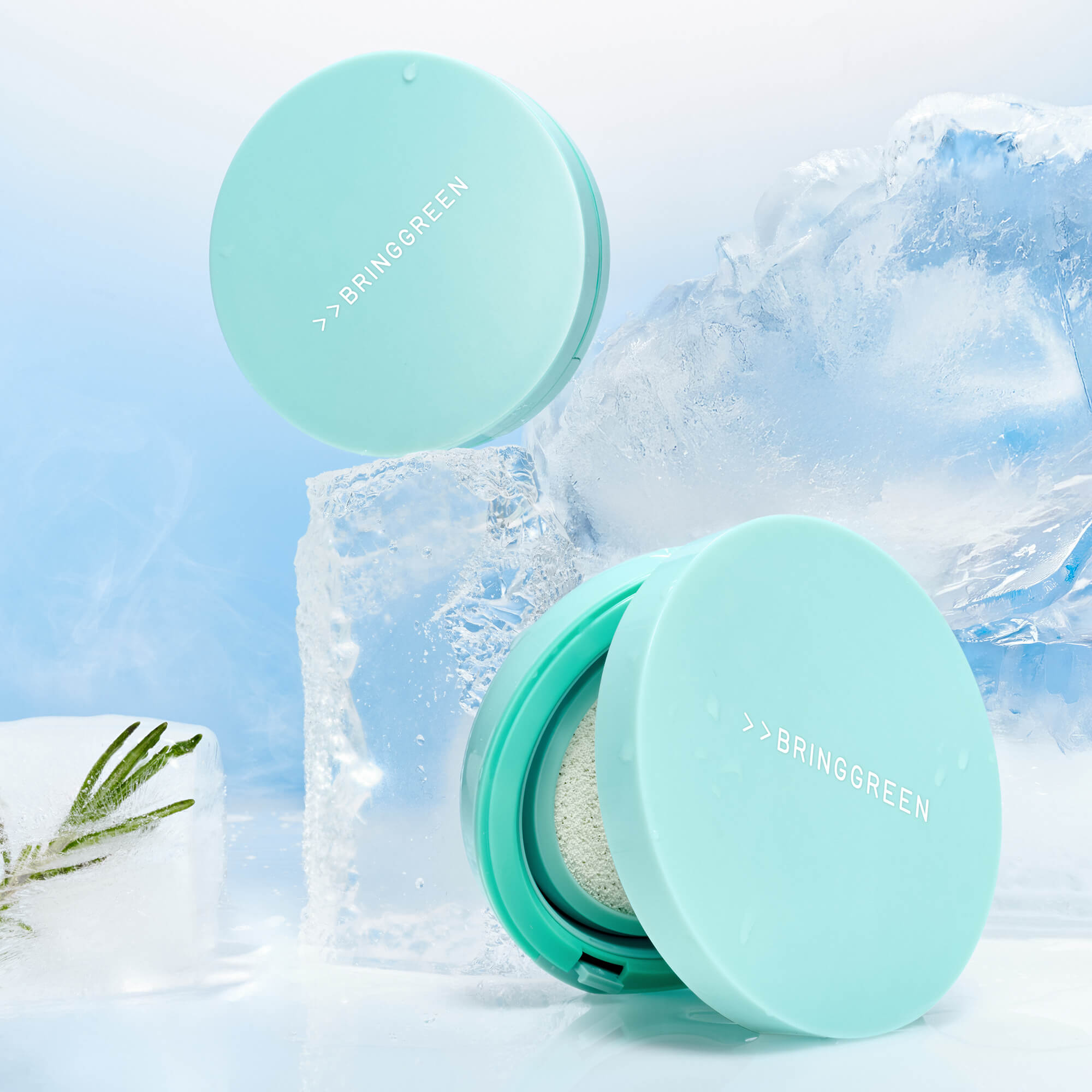 BRINGGREEN Tea Tree Cica Tone-up Sun Cushion SPF50 PA++++ – Mineralny cushion przeciwsłoneczny z efektem tone-up 15 g #6