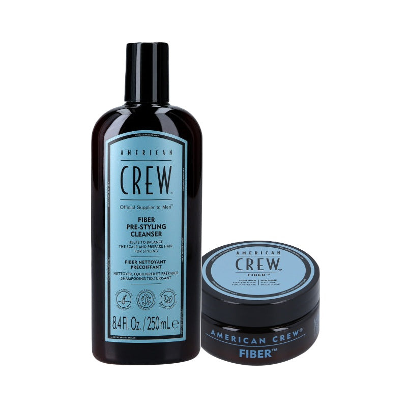 AMERICAN CREW FIBER DUO Sada péče o vlasy, šampon 250 ml + pomáda 50 g #2