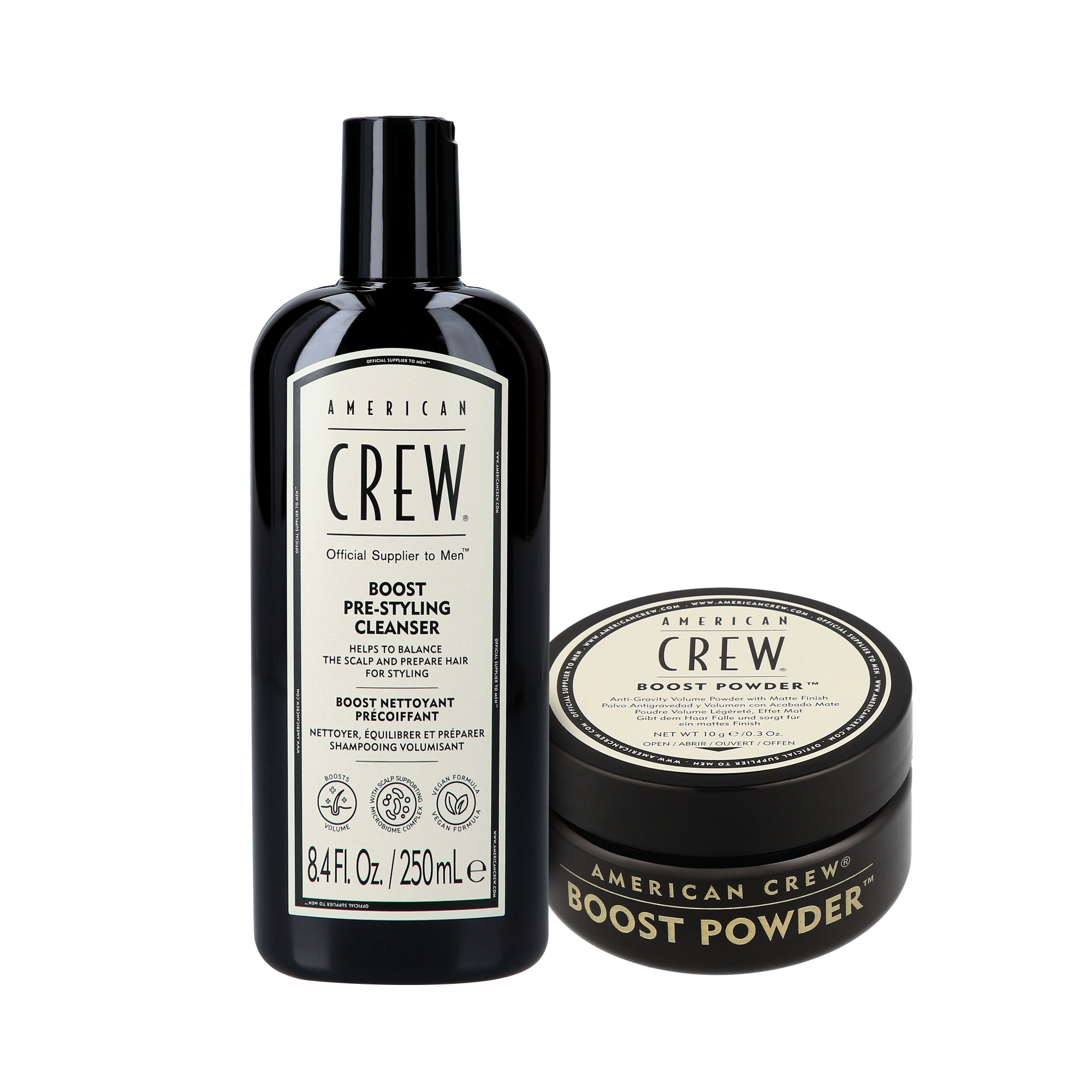 AMERICAN CREW VOLUME DUO Set per la cura dei capelli, shampoo 250 ml + polvere per capelli 10 g #2