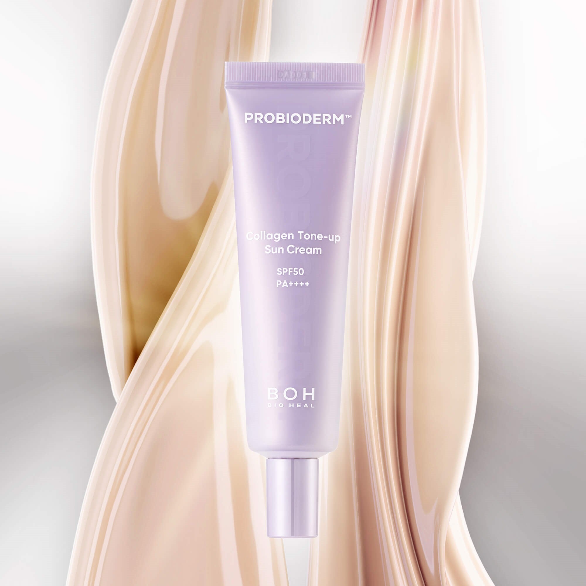 BIOHEAL BOH Probioderm™ Collagen Tone-Up Sun Cream SPF50 PA++++ – Rozświetlająco-tonujący krem przeciwsłoneczny 50 ml #4