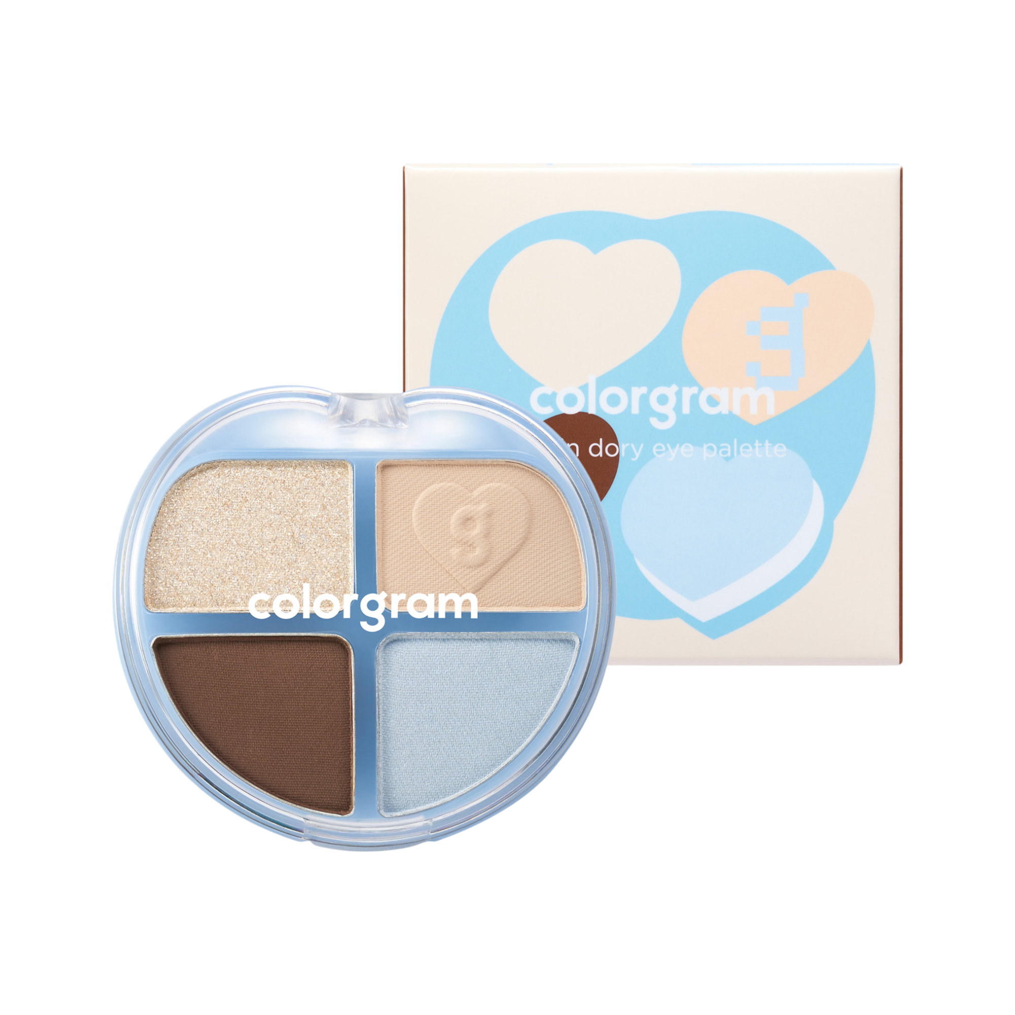 COLORGRAM TINTIN DORY EYE PALETTE Paletka očních stínů, 02 Chestnut Dory 4 g #2