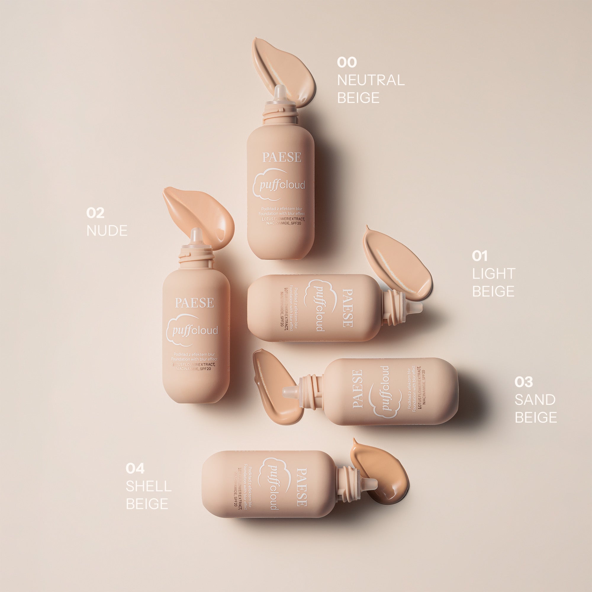 PAESE PUFF CLOUD Satynowy podkład z efektem blur 37 ml