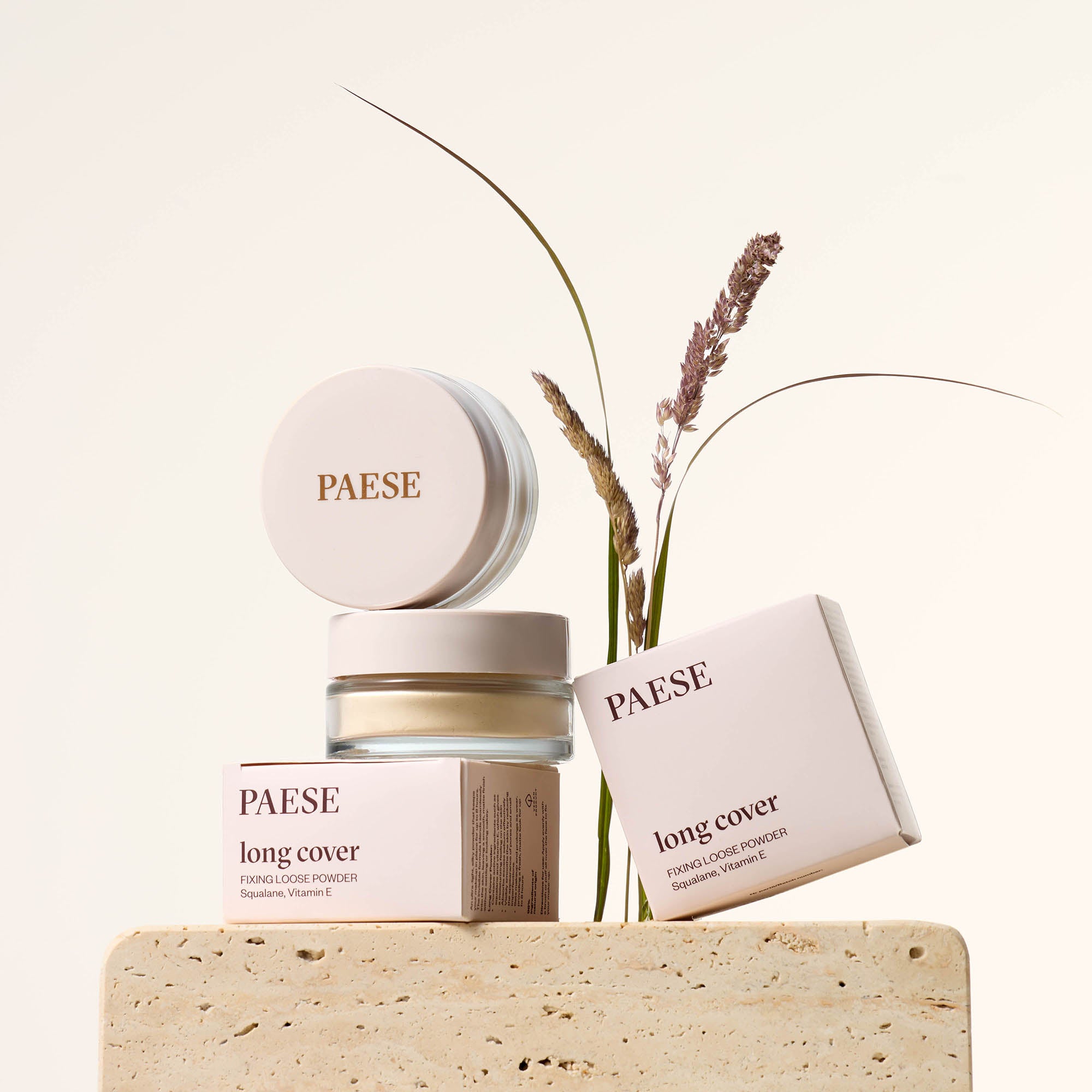 PAESE LONG COVER Puder sypki, utrwalający, Light Beige 6 g #5