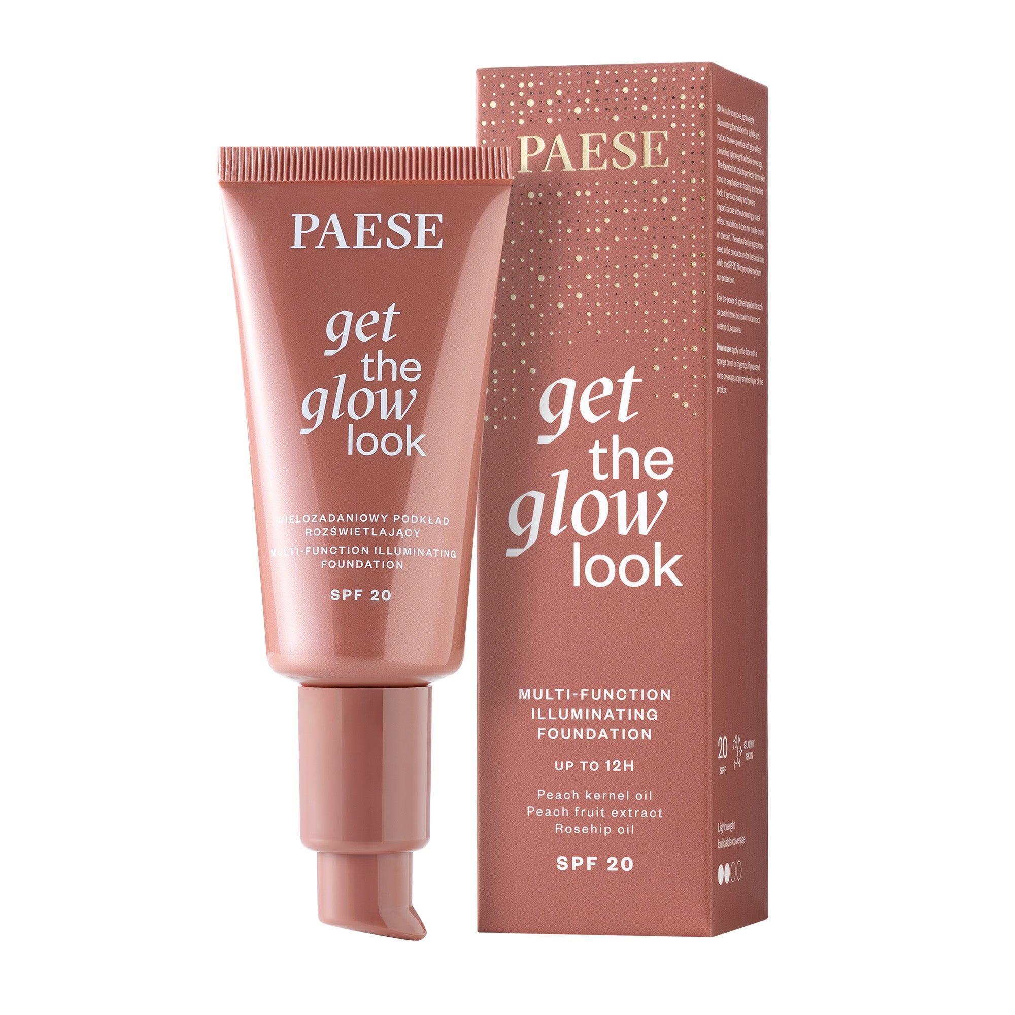 PAESE GET THE GLOW LOOK SPF 20 Wielozadaniowy podkład rozświetlający 30 ml #2