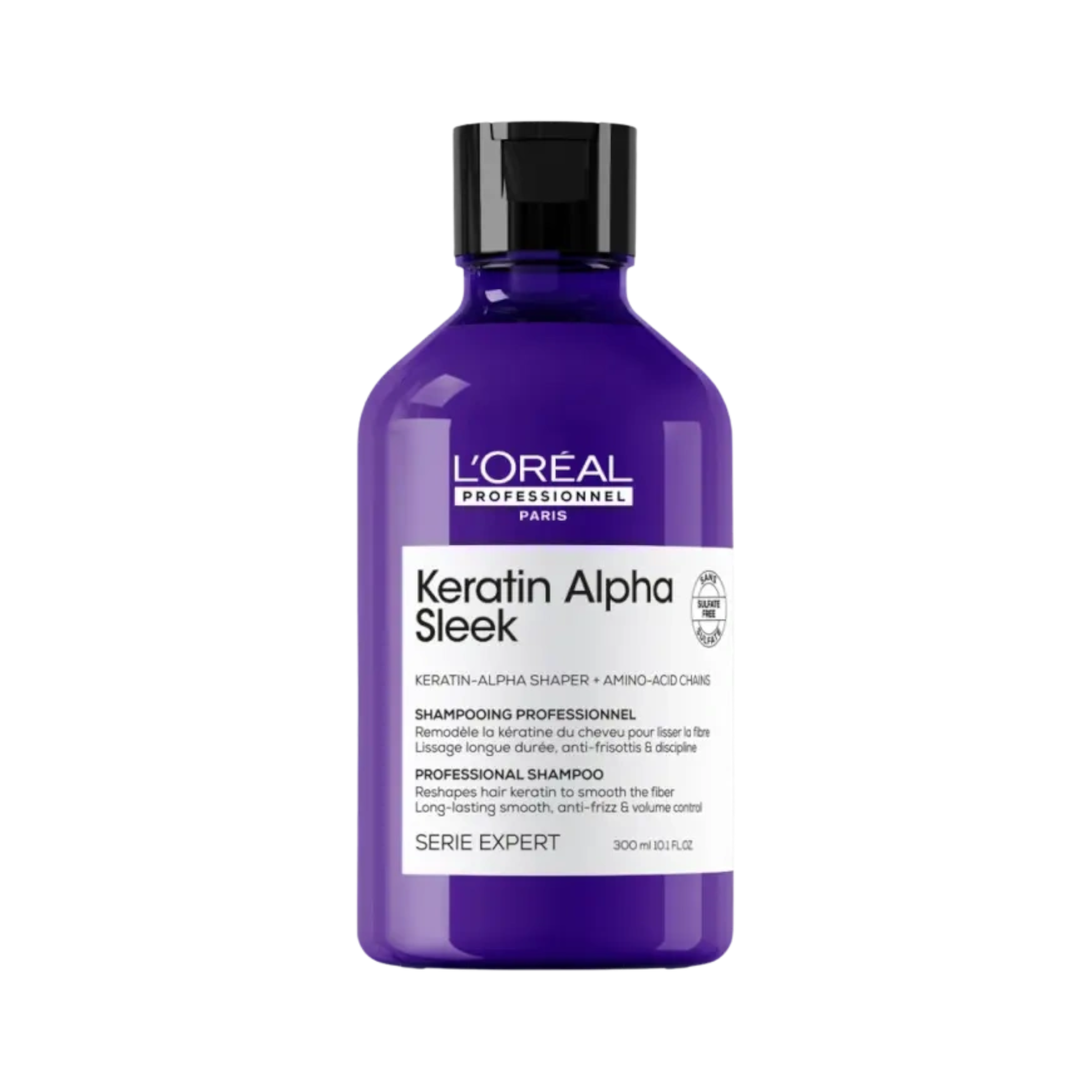 L'OREAL PROFESSIONNEL KERATIN ALPHA SLEEK Glättendes Shampoo für widerspenstiges Haar 300 ml