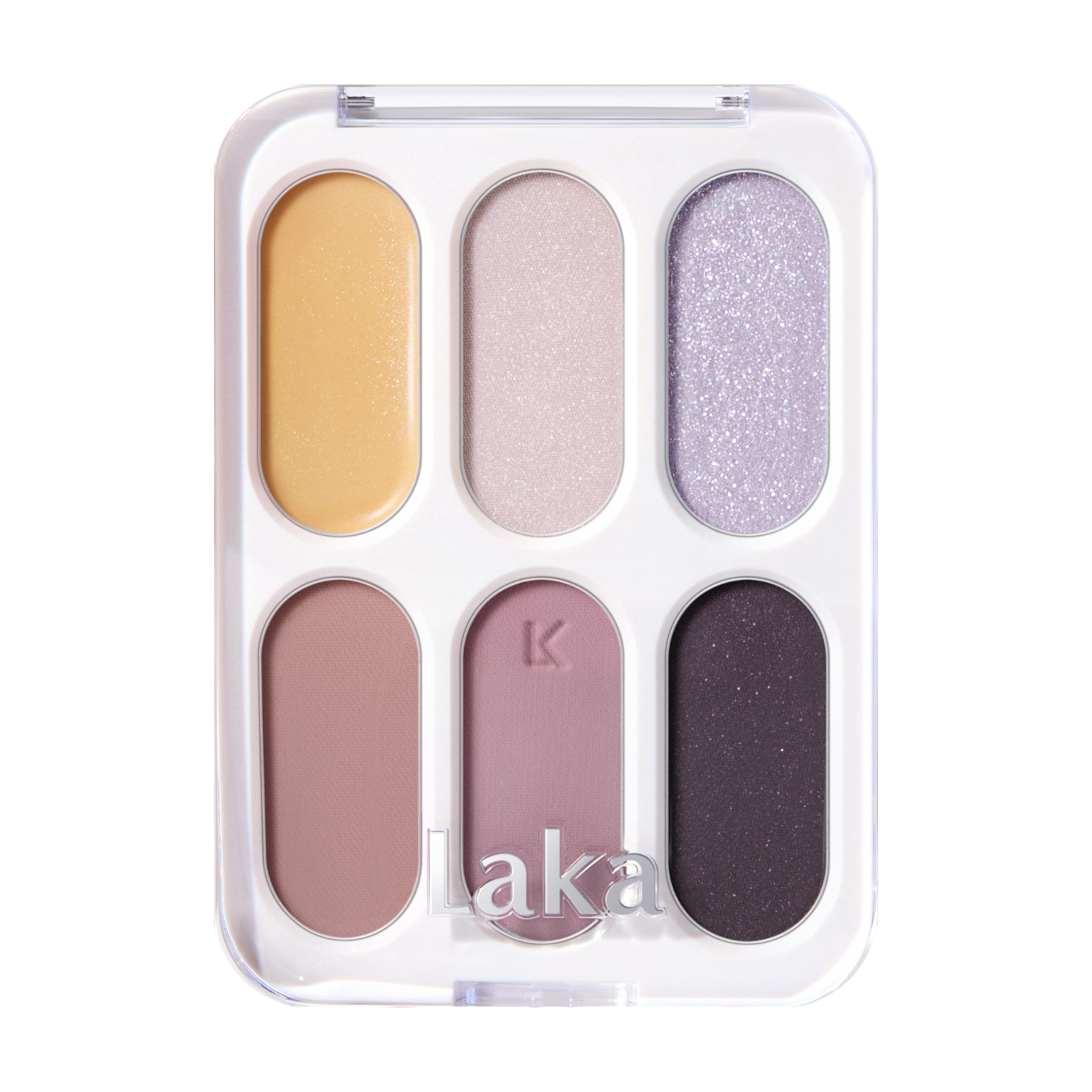 LAKA FOREVER6 EYE PALETTE Paletka očních stínů s matným a třpytivým finišem, 02 Attention 7 g