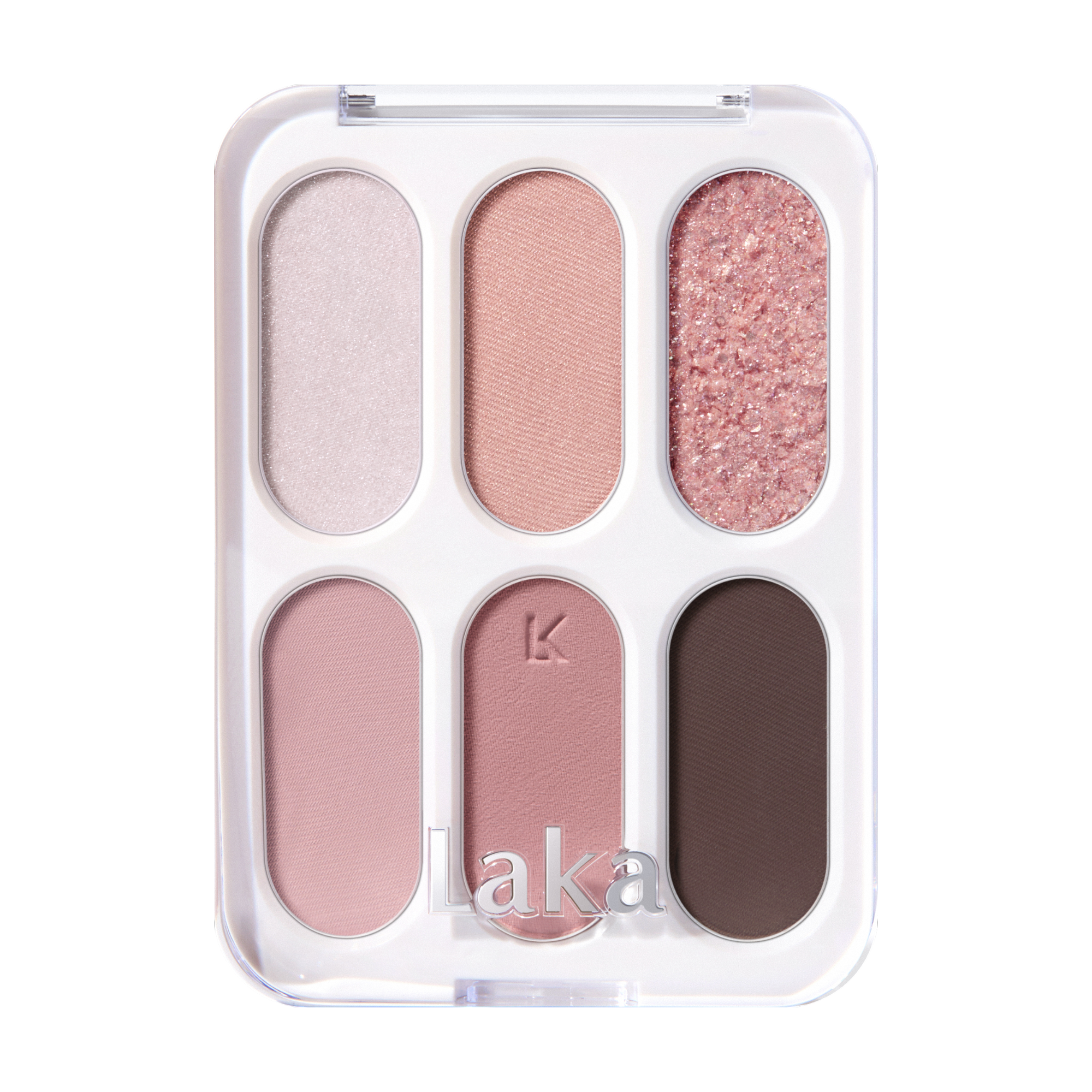 LAKA FOREVER6 EYE PALETTE Paletka očních stínů s matným a třpytivým finišem, 03 Prim Rose 7 g