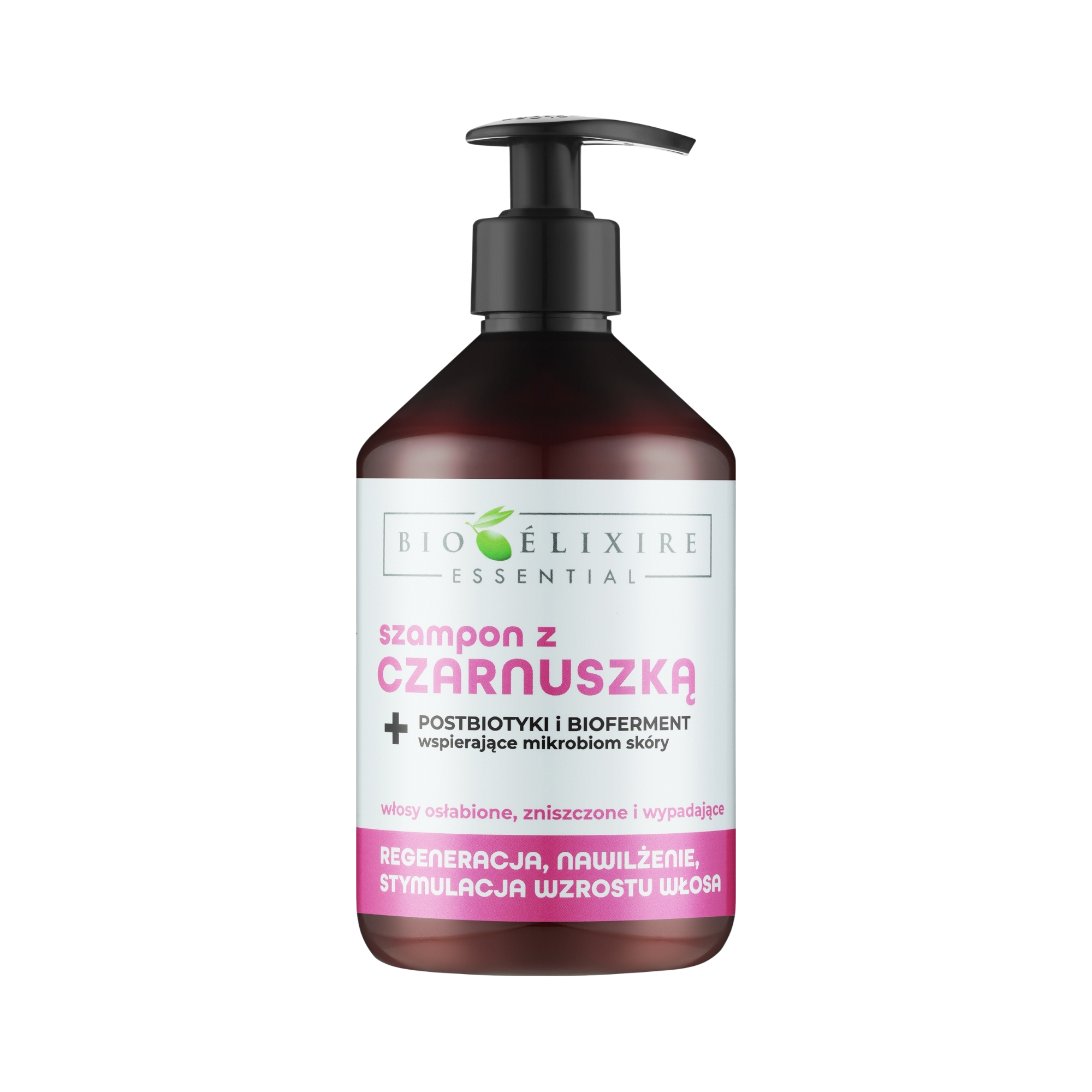 BIOELIXIRE ESSENTIAL Regenerierendes Haarshampoo mit Schwarzkümmel 500 ml