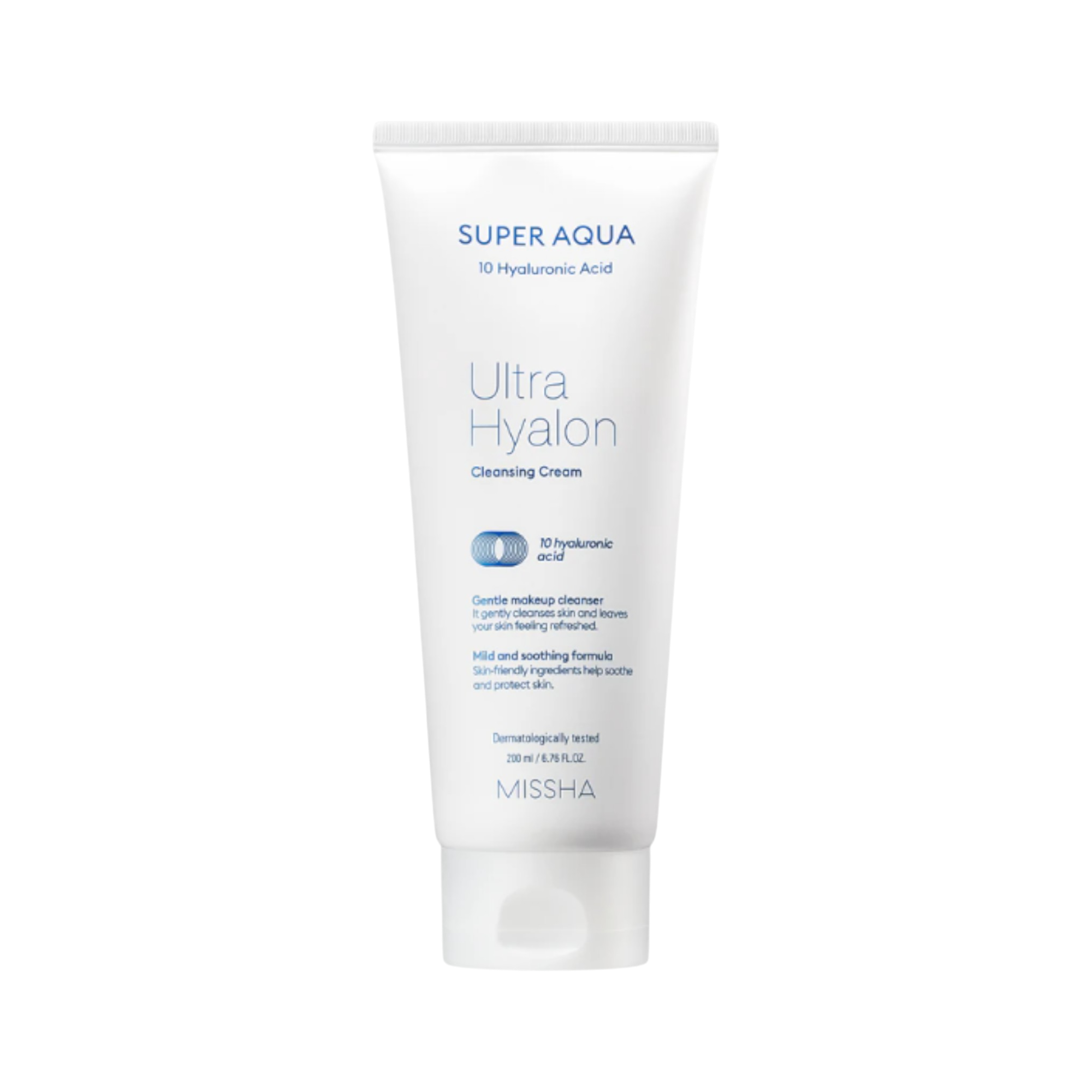 MISSHA SUPER AQUA ULTRA HYALRON Čistící pleťový krém s kyselinou hyaluronovou 200 ml
