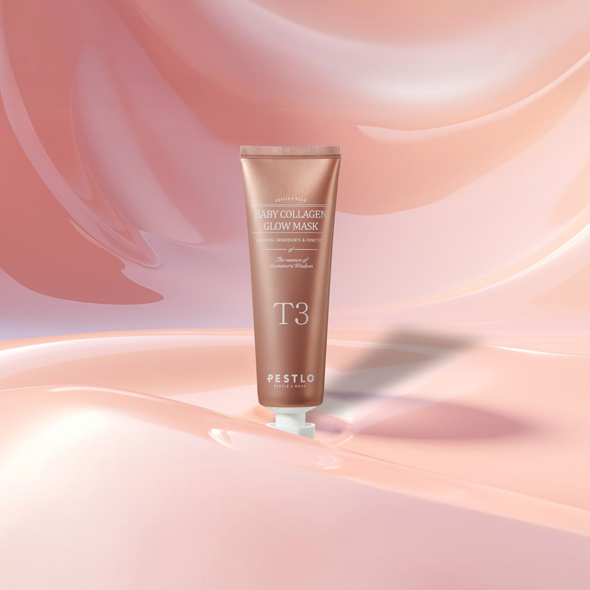PESTLO T3 BABY COLLAGEN GLOW MASK Slupovací kolagenová maska se zářivým efektem 70 ml #2