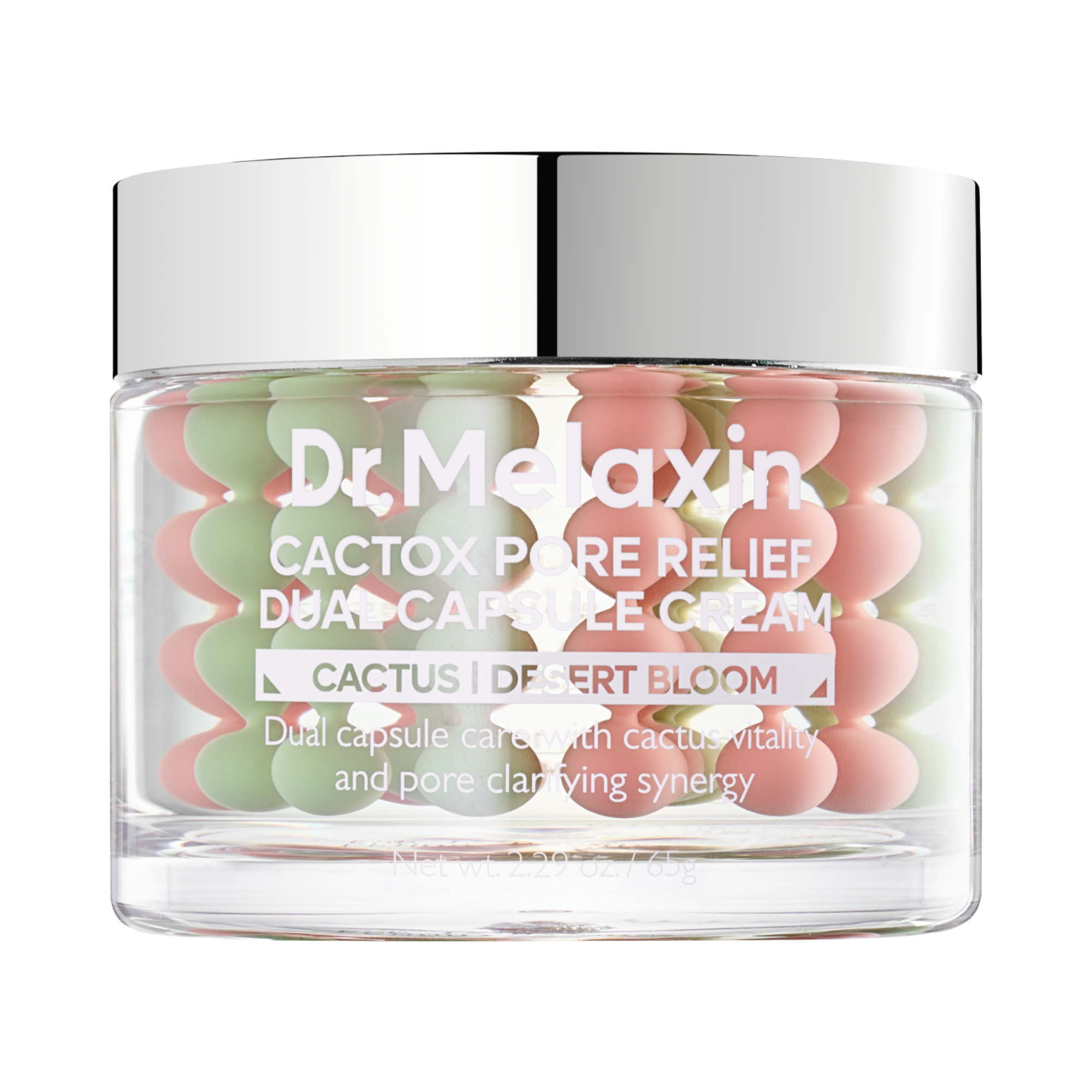 DR.MELAXIN CACTOX PORE RELIEF DUAL CAPSULE CREAM Nawilżająco-wygładzający krem w kapsułkach 65 g