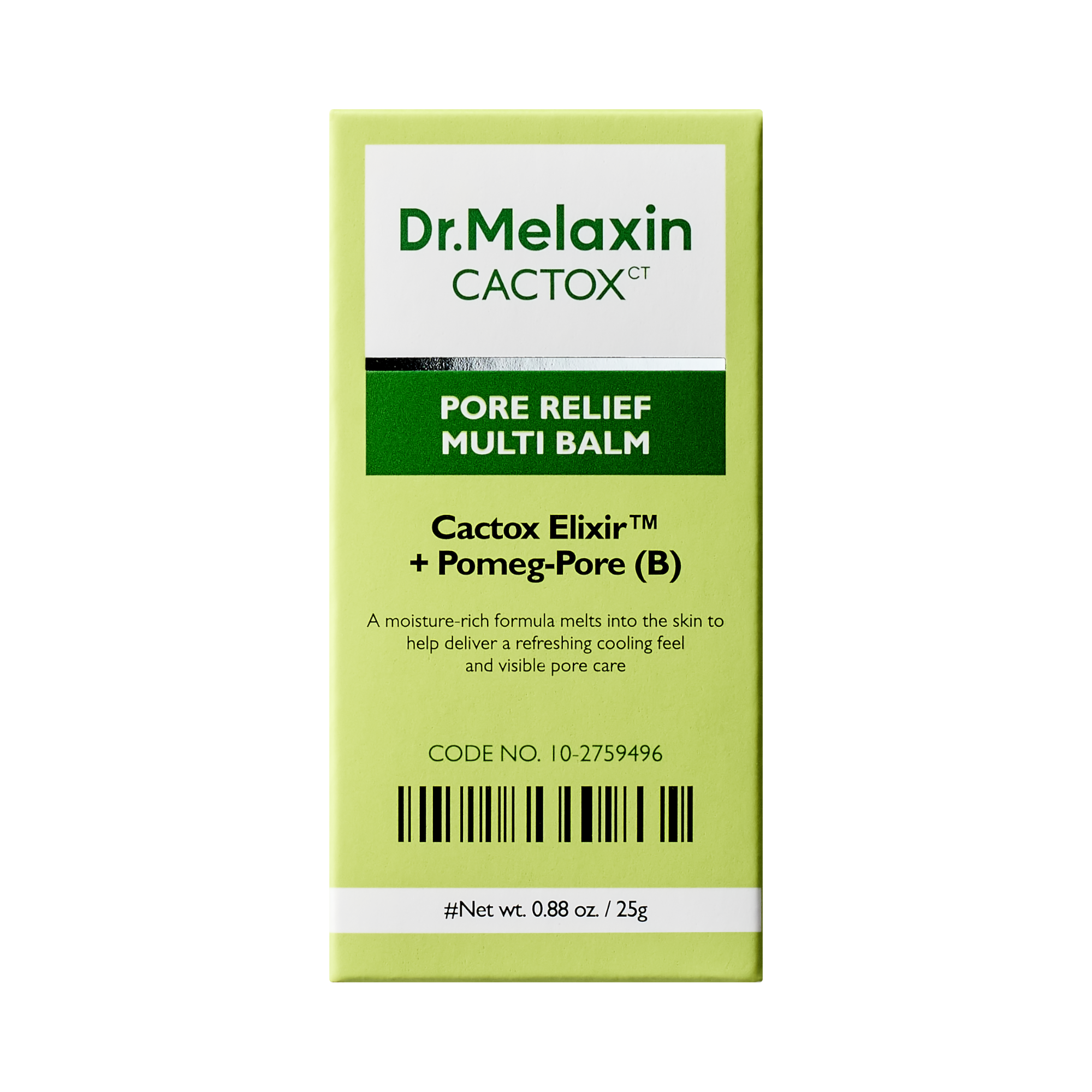 DR.MELAXIN CACTOX CT PORE RELFIEF MULTI BALM Chłodzący balsam w sztyfcie do pielęgnacji twarzy 25 g #2