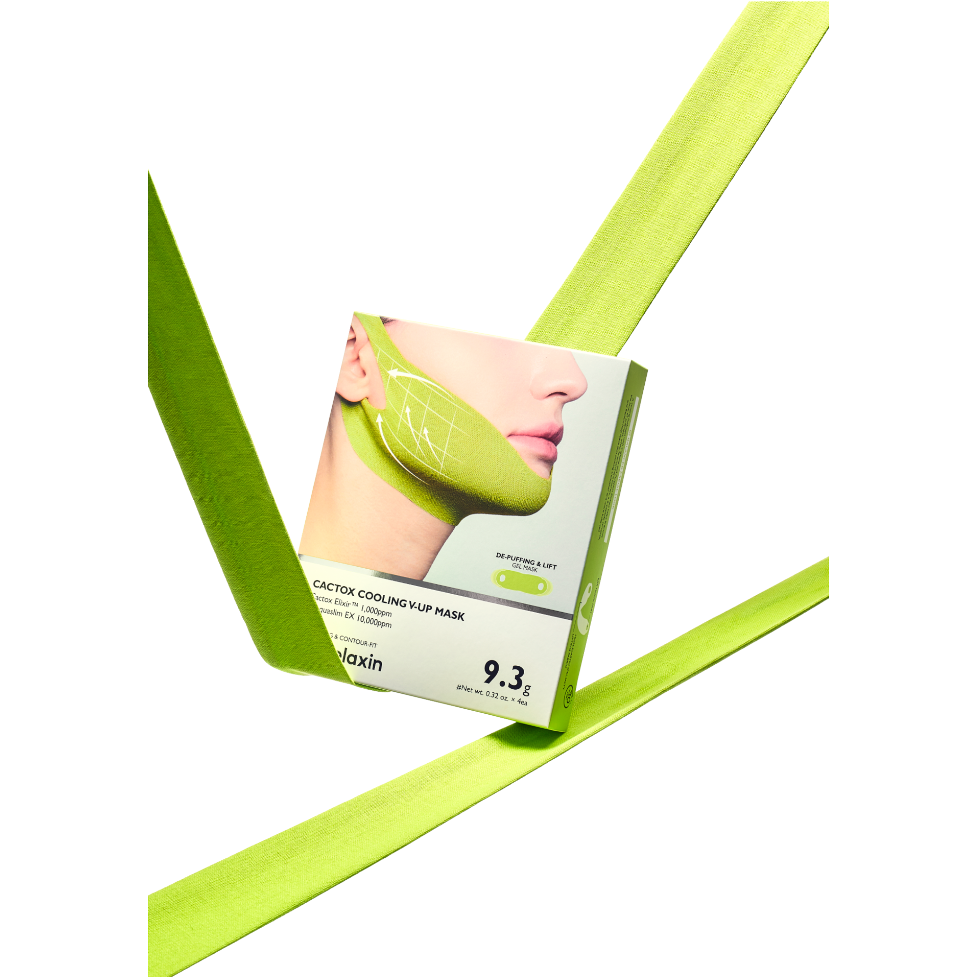 DR.MELAXIN CACTOX COOLING V-UP MASK Chłodząca maska modelująca na linię żuchwy 4 szt. / 9,3 g #5