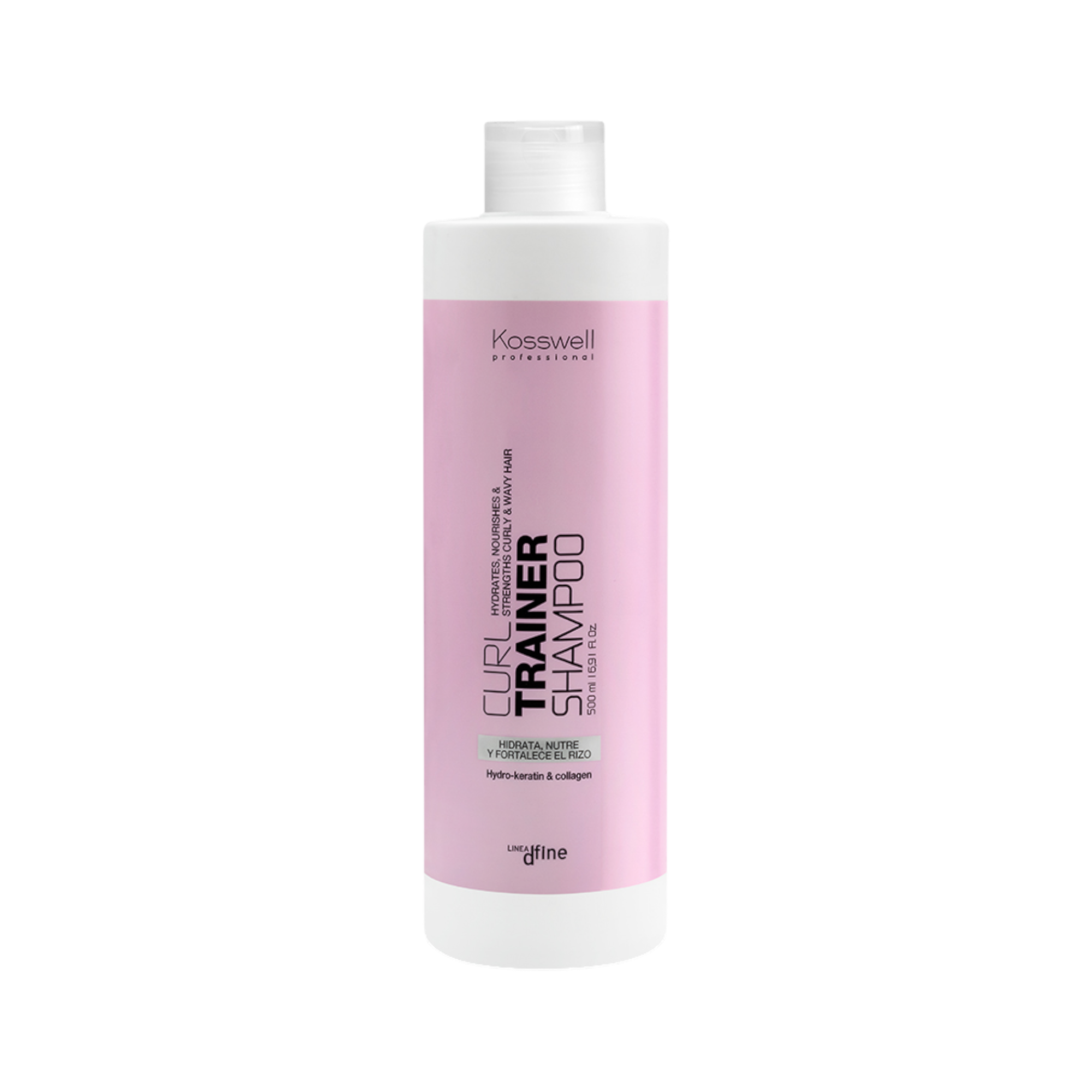 KOSSWELL CURL TRAINER Hydratační šampon pro kudrnaté vlasy 500 ml