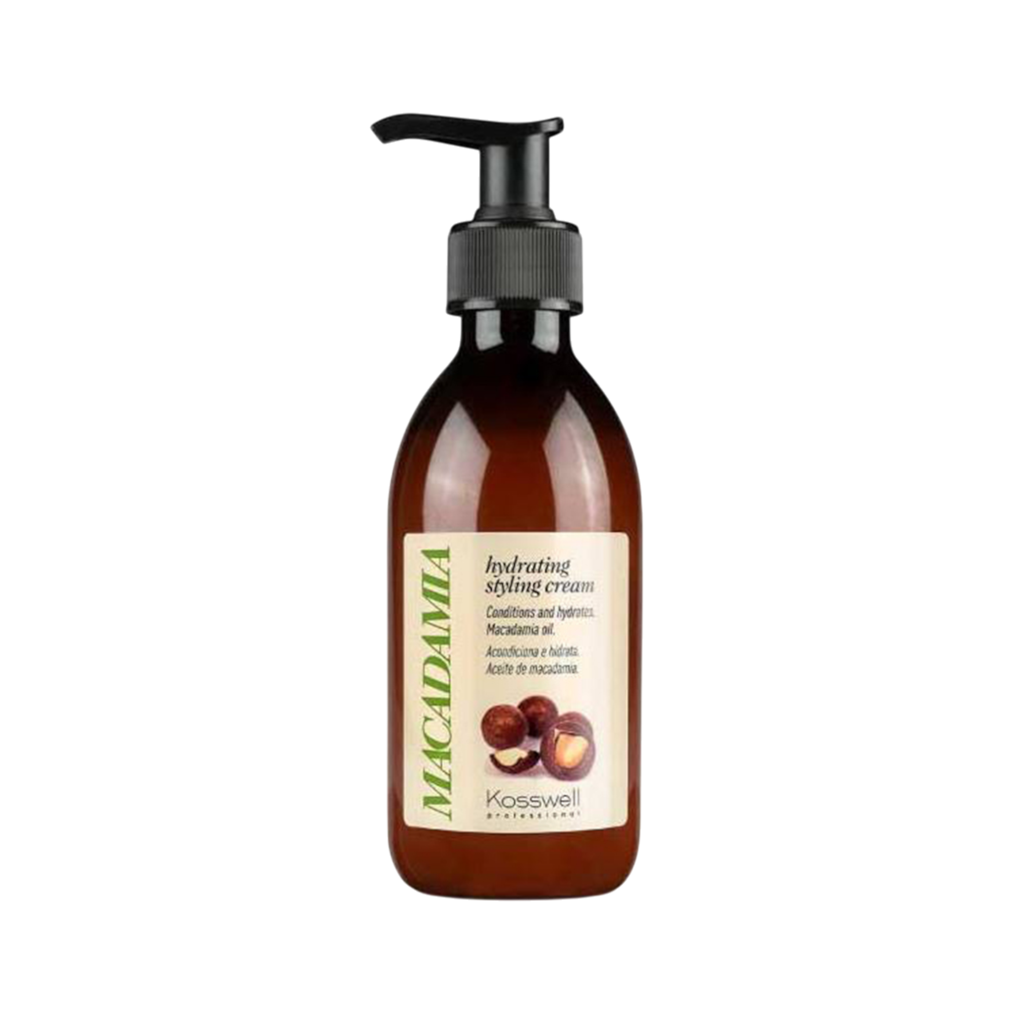 KOSSWELL MACADAMIA HYDRATING Vlasový stylingový krém s makadamiovým olejem 250 ml