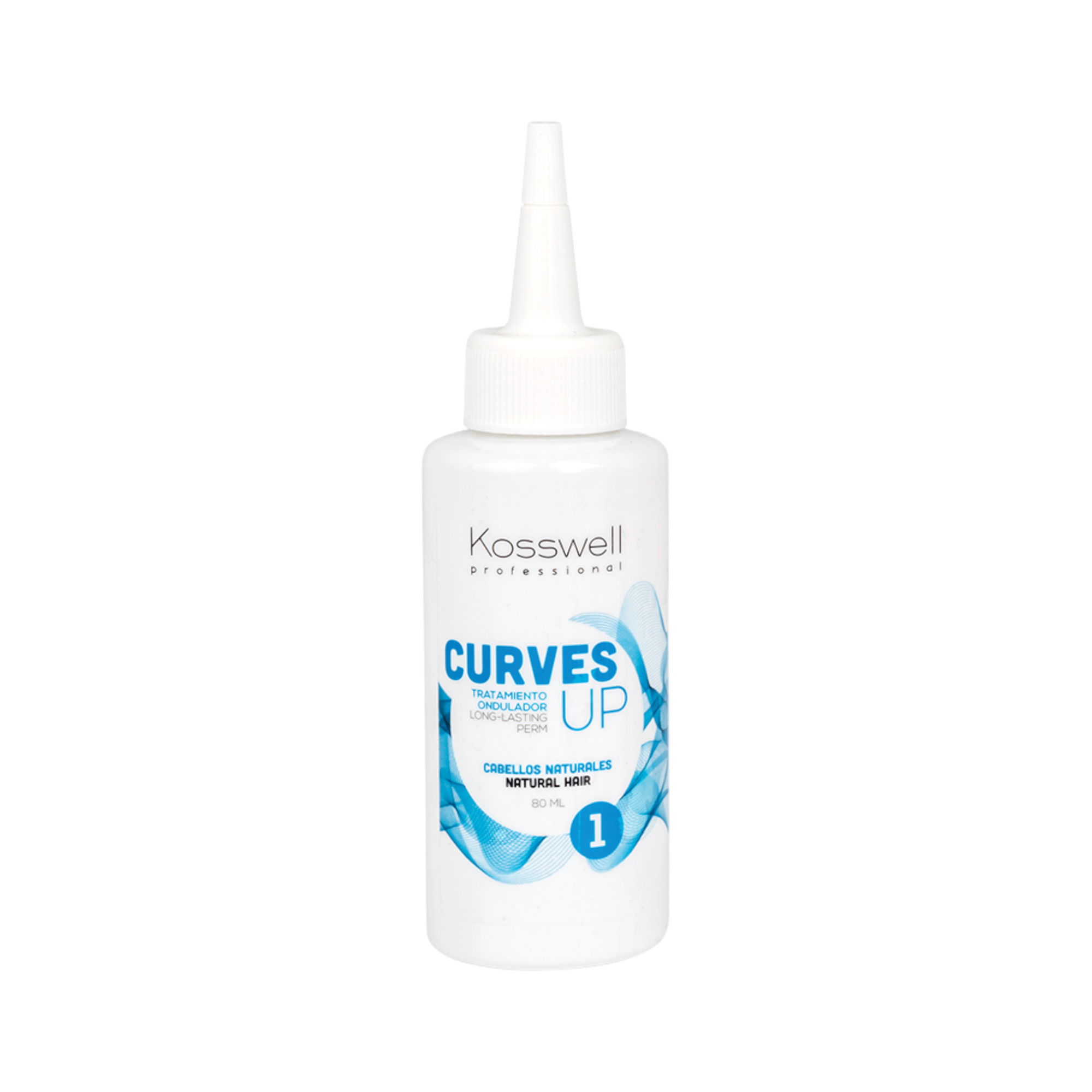 KOSSWELL CURVES UP 1 NATURAL Płyn do trwałej ondulacji do włosów naturalnych 80 ml