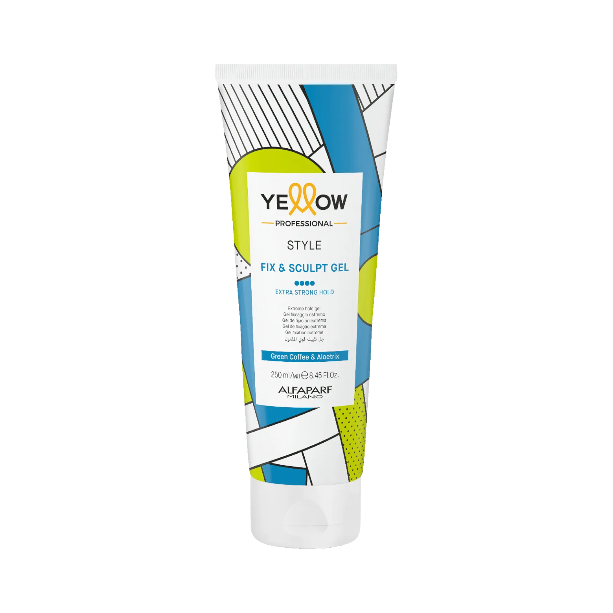 YELLOW PROFESSIONAL STYLE FIX & SCULPT Żel do stylizacji włosów z ekstremalnie mocnym utrwaleniem 250 ml