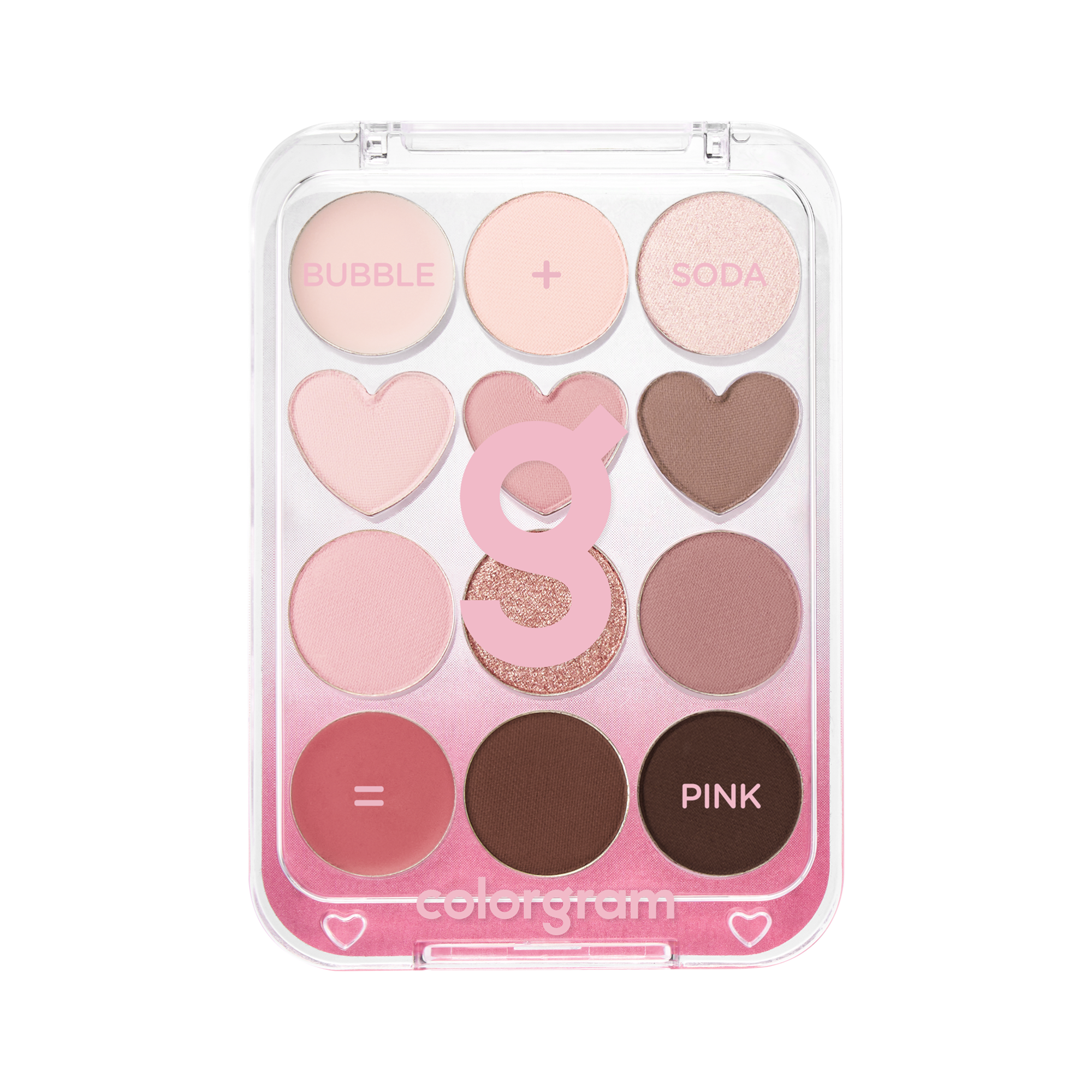 COLORGRAM PIN POINT EYESHADOW PALETTE Paletka očních stínů, 02 Pink + Mauve 9,9 g