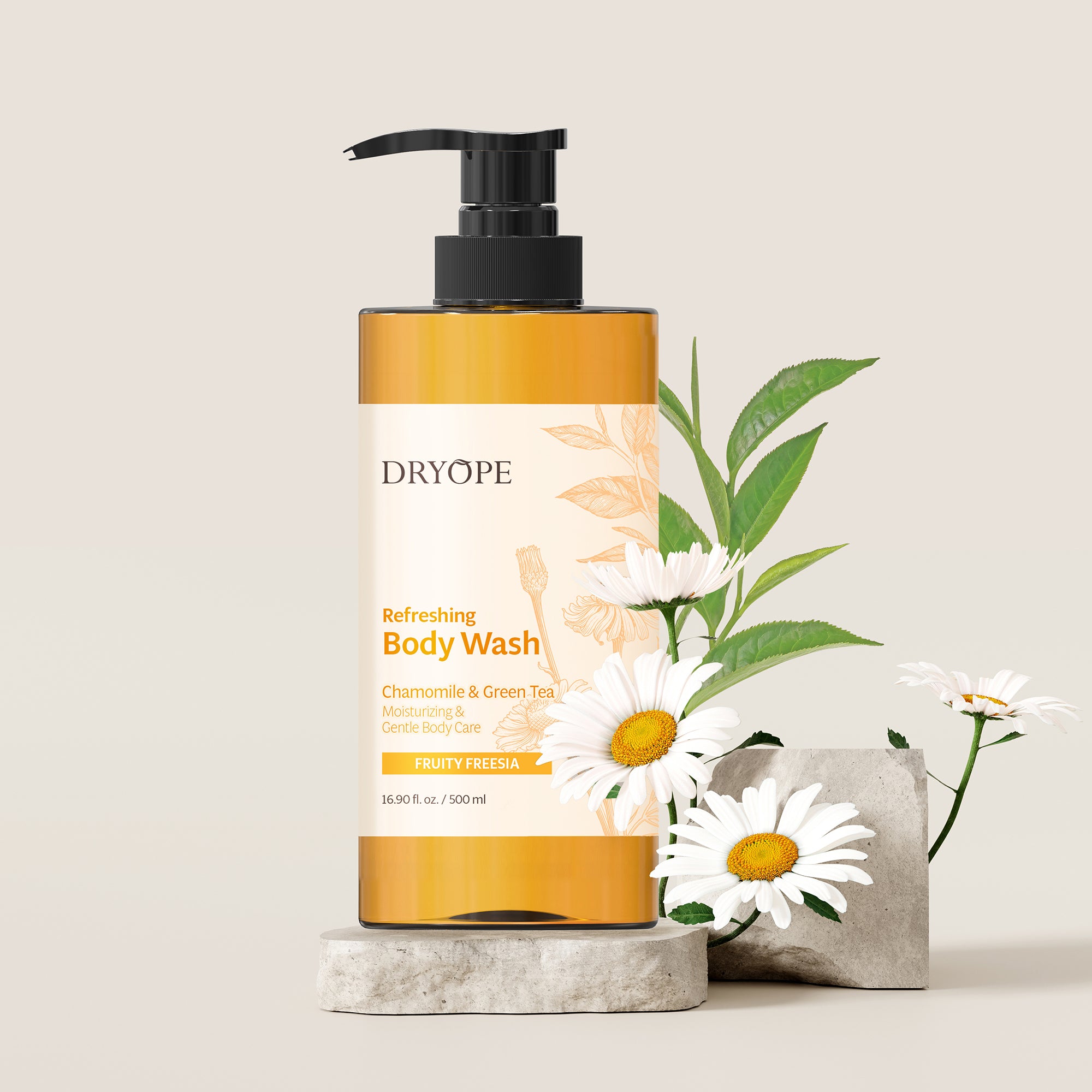 DRYOPE REFRESHING BODY WASH Gel douche rafraîchissant, parfum fruité freesia, 500 ml #2