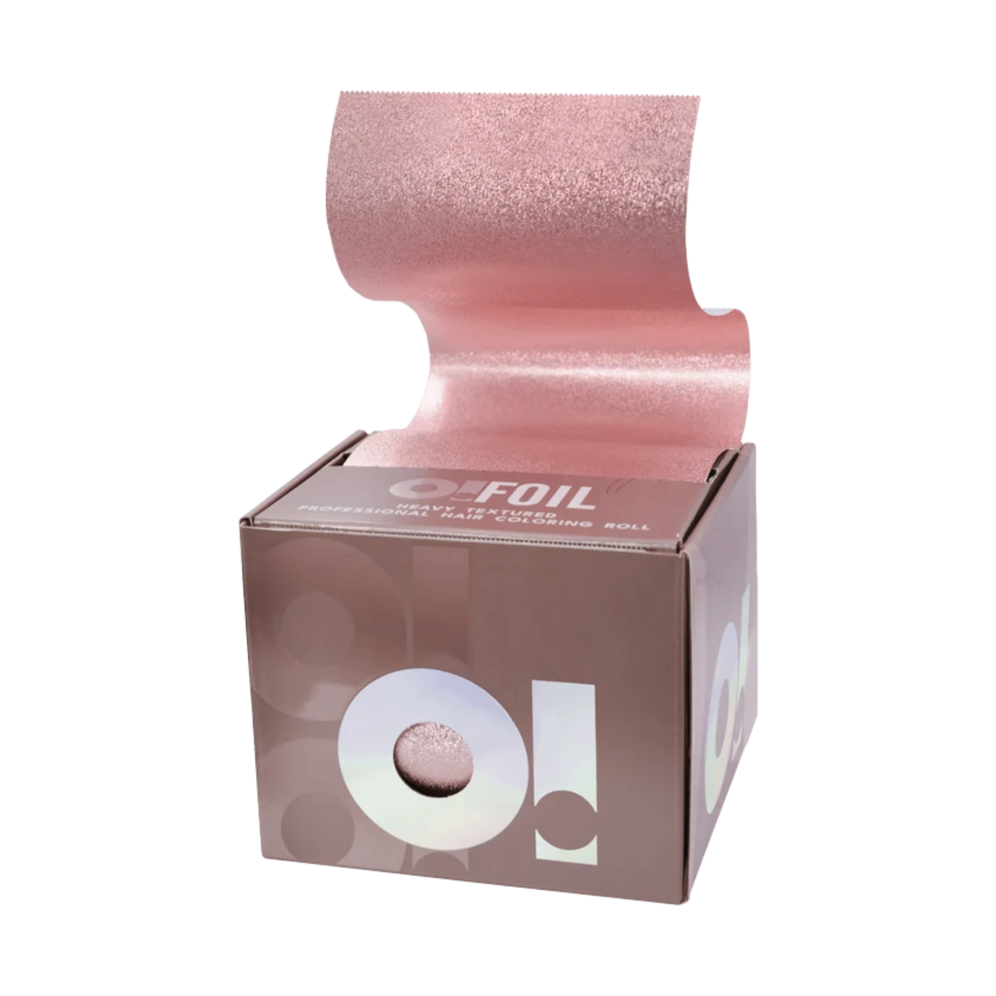 O!TOOLS Hliníková, vlnitá barvicí fólie na roli, Rose Gold, 100 metrů