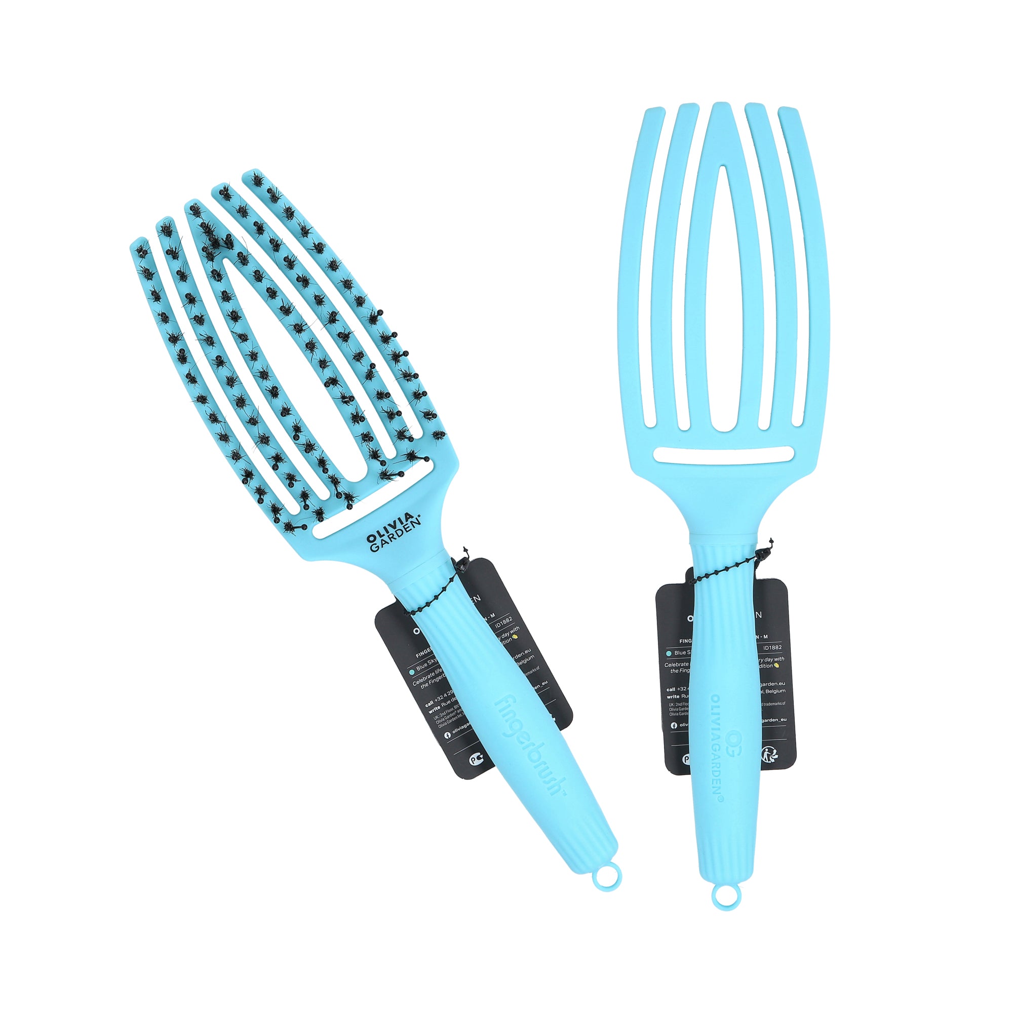 OLIVIA GARDEN FINGERBRUSH Spazzola per capelli Dolce Vita Blue Sky