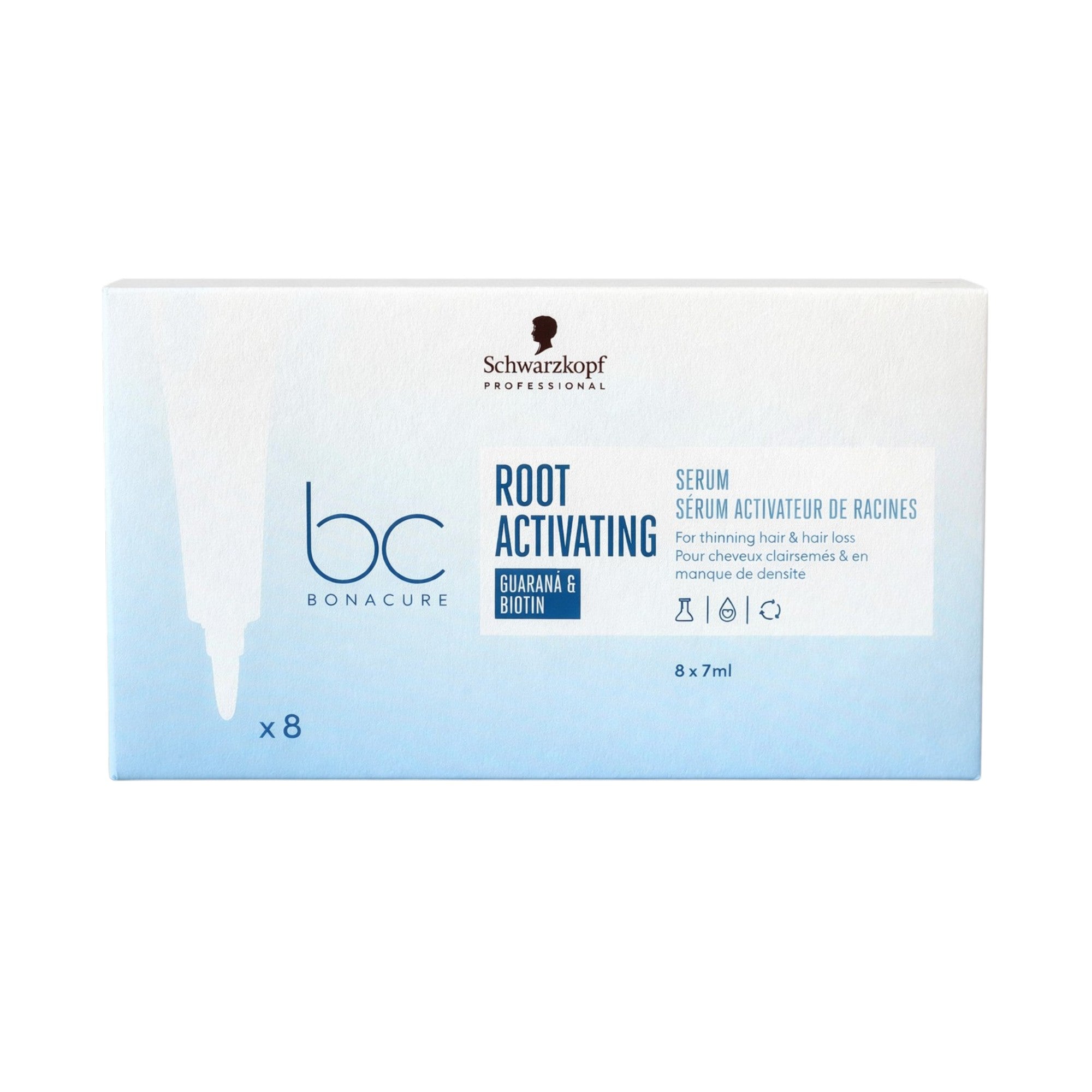 SCHWARZKOPF PROFESSIONAL BONACURE ROOT ACTIVATING SERUM Ampułki aktywujące do włosów ze skłonnością do wypadania 8 x 7 ml