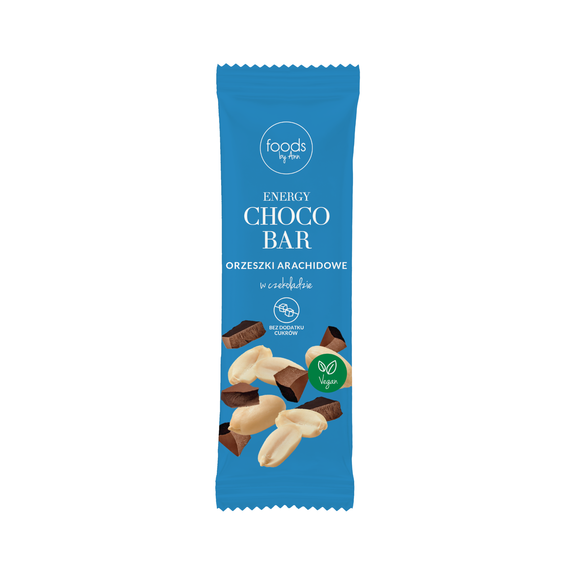 FOODS BY ANN Energetická tyčinka v čokoládě, Arašídy 35 g