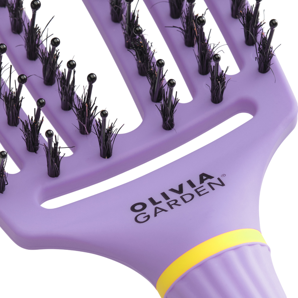 OLIVIA GARDEN FINGERBRUSH COMBO MEDIUM INNER CHILD Rozčesávací kartáč – limitovaná edice Snuggle Purple #2