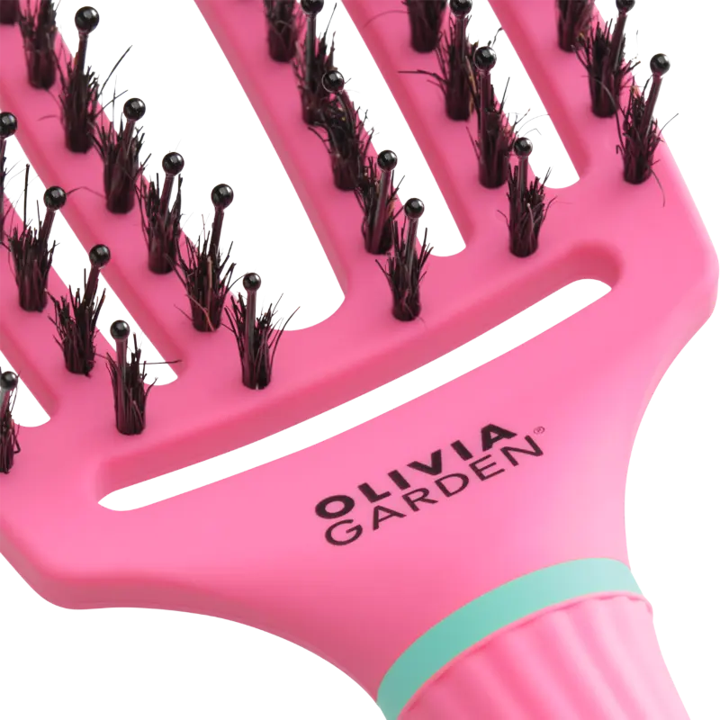 OLIVIA GARDEN FINGERBRUSH COMBO MEDIUM INNER CHILD Kartáč na rozčesávání – limitovaná edice Bubble Blue #2