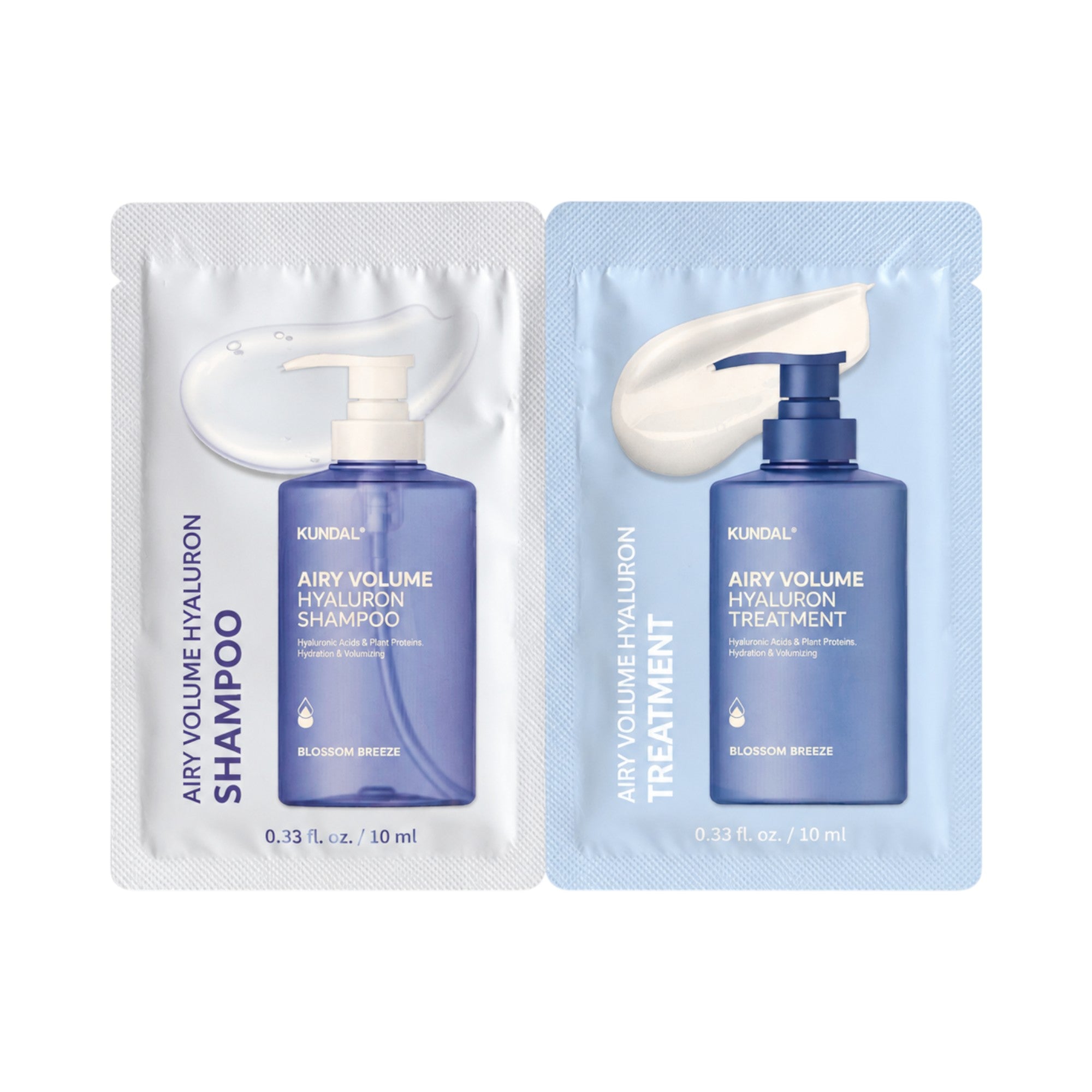 KUNDAL AIRY VOLUME Blossom Breeze sada sáčků pro objemovou péči o vlasy 2 x 10 ml