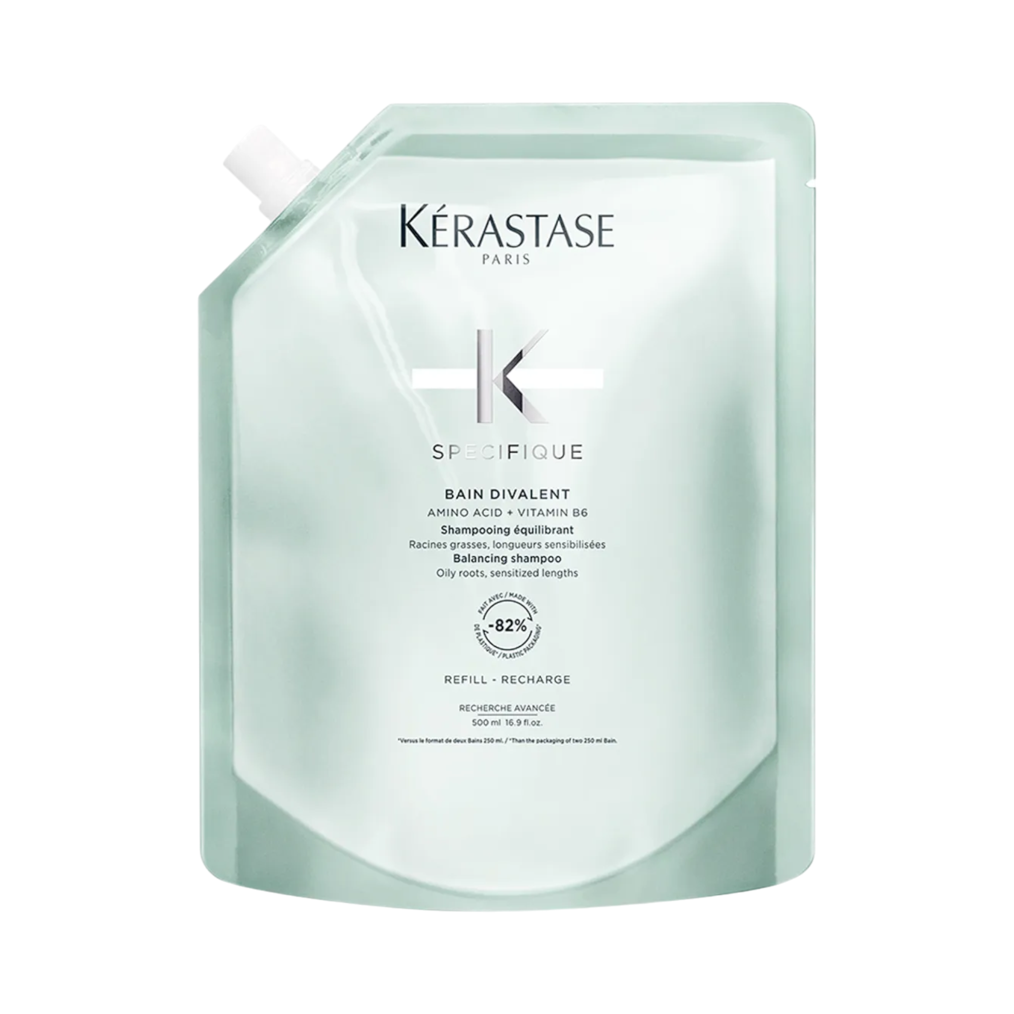 KÉRASTASE SPECIFIQUE BAIN DIVALENT REFILL Zklidňující šampon pro smíšené vlasy 500 ml