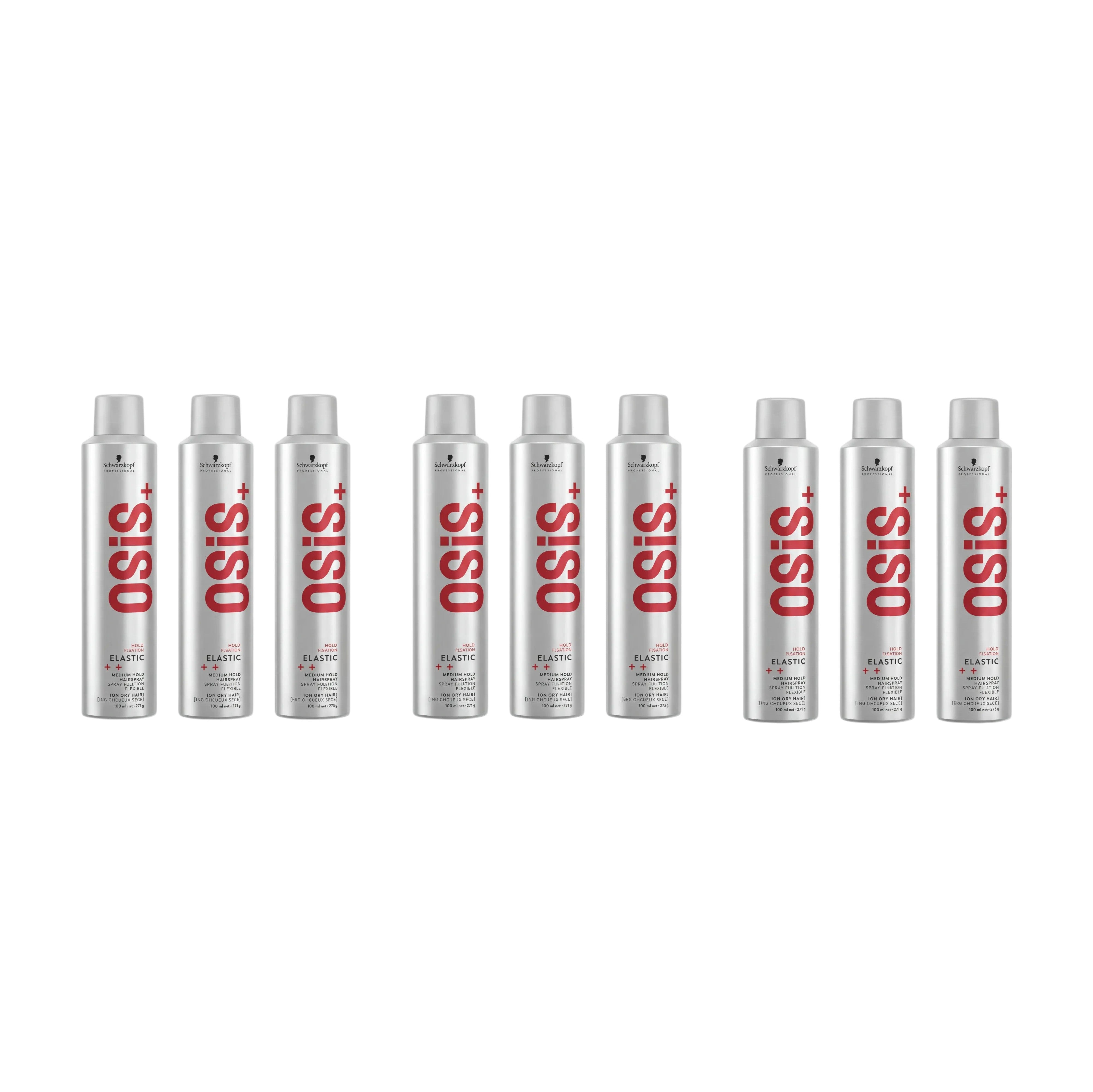 SCHWARZKOPF PROFESSIONAL OSIS+ ELASTIC Lak na vlasy s pružnou fixací 300 ml - MULTIPACKS #3