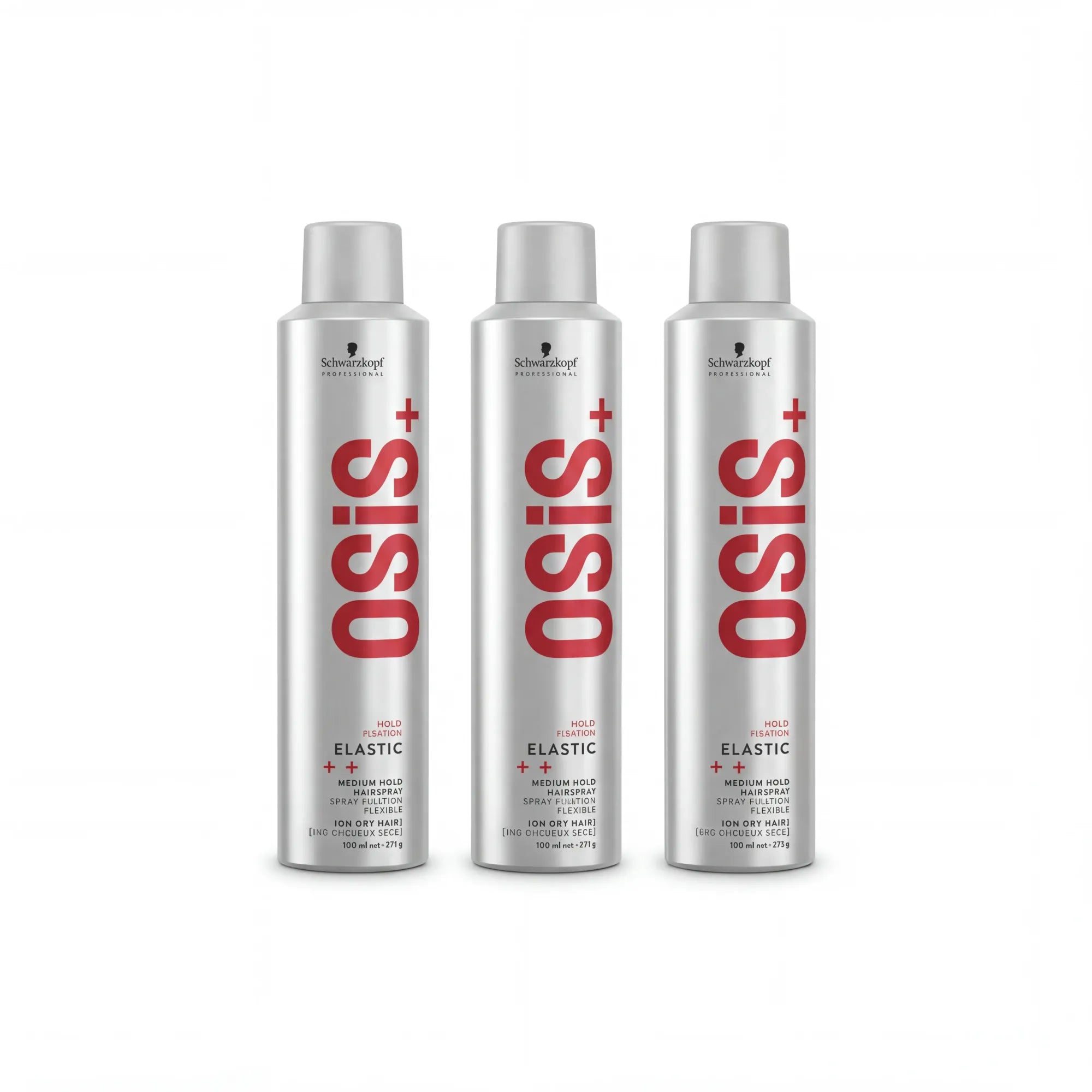 SCHWARZKOPF PROFESSIONAL OSIS+ ELASTIC Lak na vlasy s pružnou fixací 300 ml - MULTIPACKS
