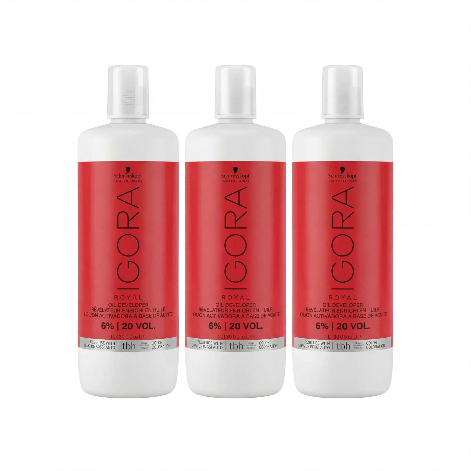 SCHWARZKOPF PROFESSIONAL IGORA OIL DEVELOPER Oxydant 6% 1000ml - LOT ÉCONOMIQUE