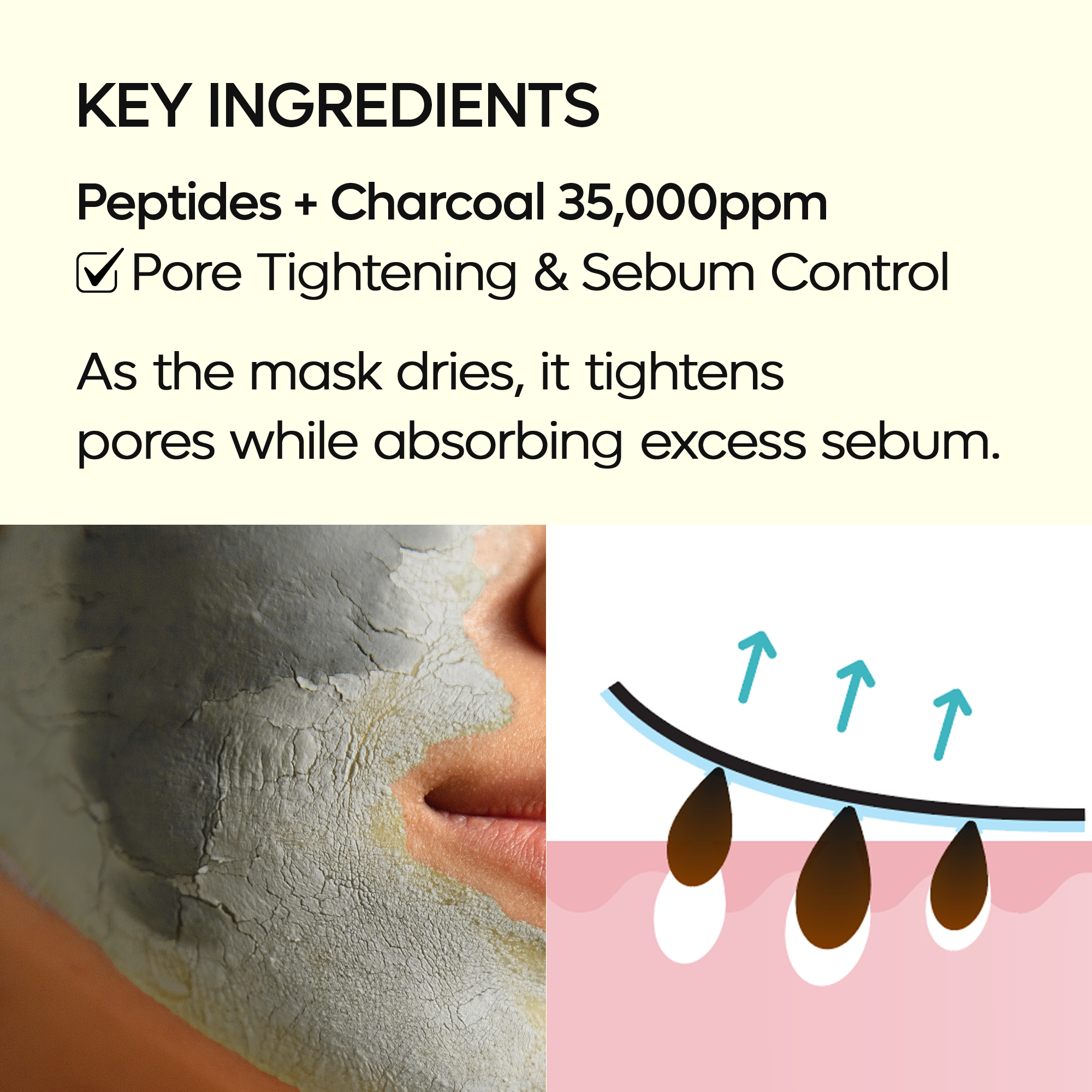 DR. MELAXIN DUBAI PEPTIDE CLAY MASK Oczyszczająca maska z glinką redukująca nadmiar sebum 100 g #8