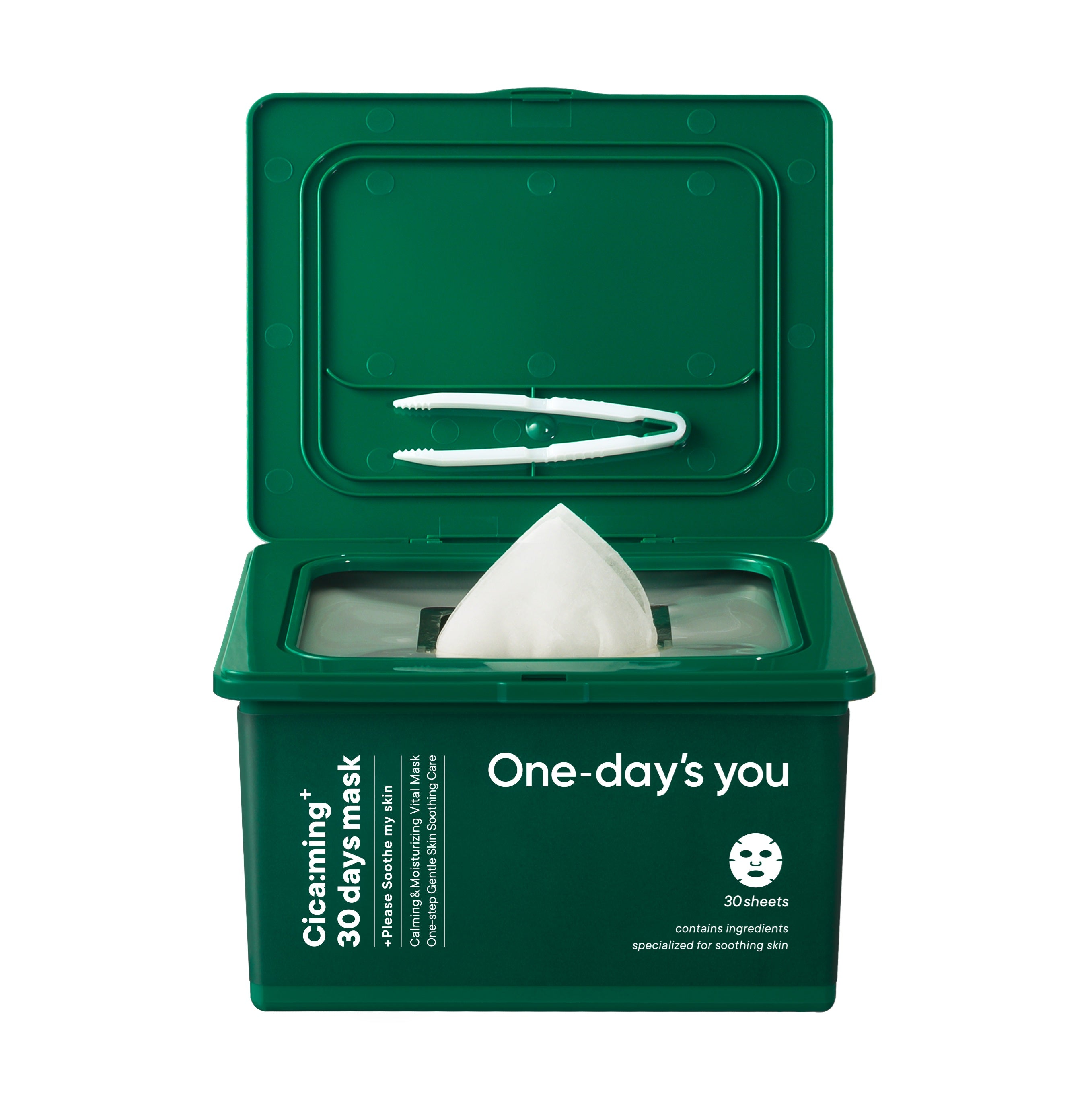 ONE-DAY’S YOU CICA:MING 30 DAYS Zklidňující plátýnkové masky 310 ml (30 ks) #2