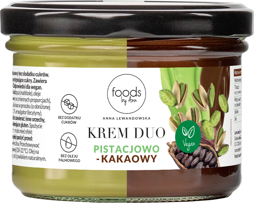 FOODS BY ANN Wegański krem duo pistacjowo-kakaowy 200 g