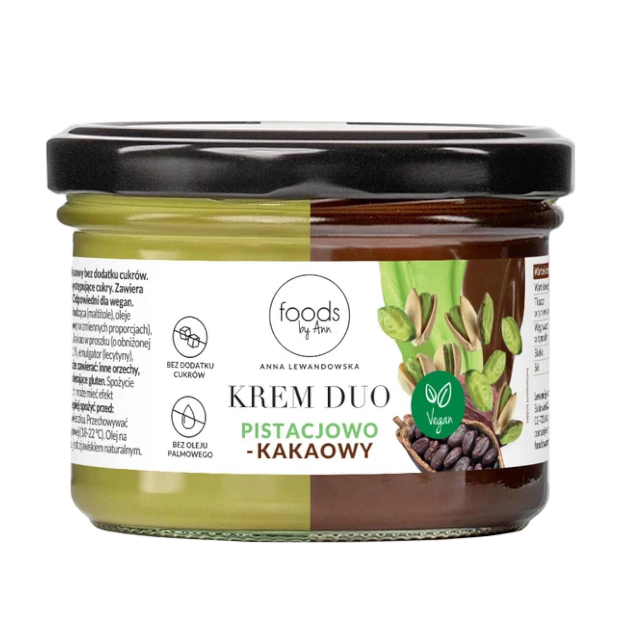 FOODS BY ANN Veganský duo krém s pistáciemi a kakaem 200 g