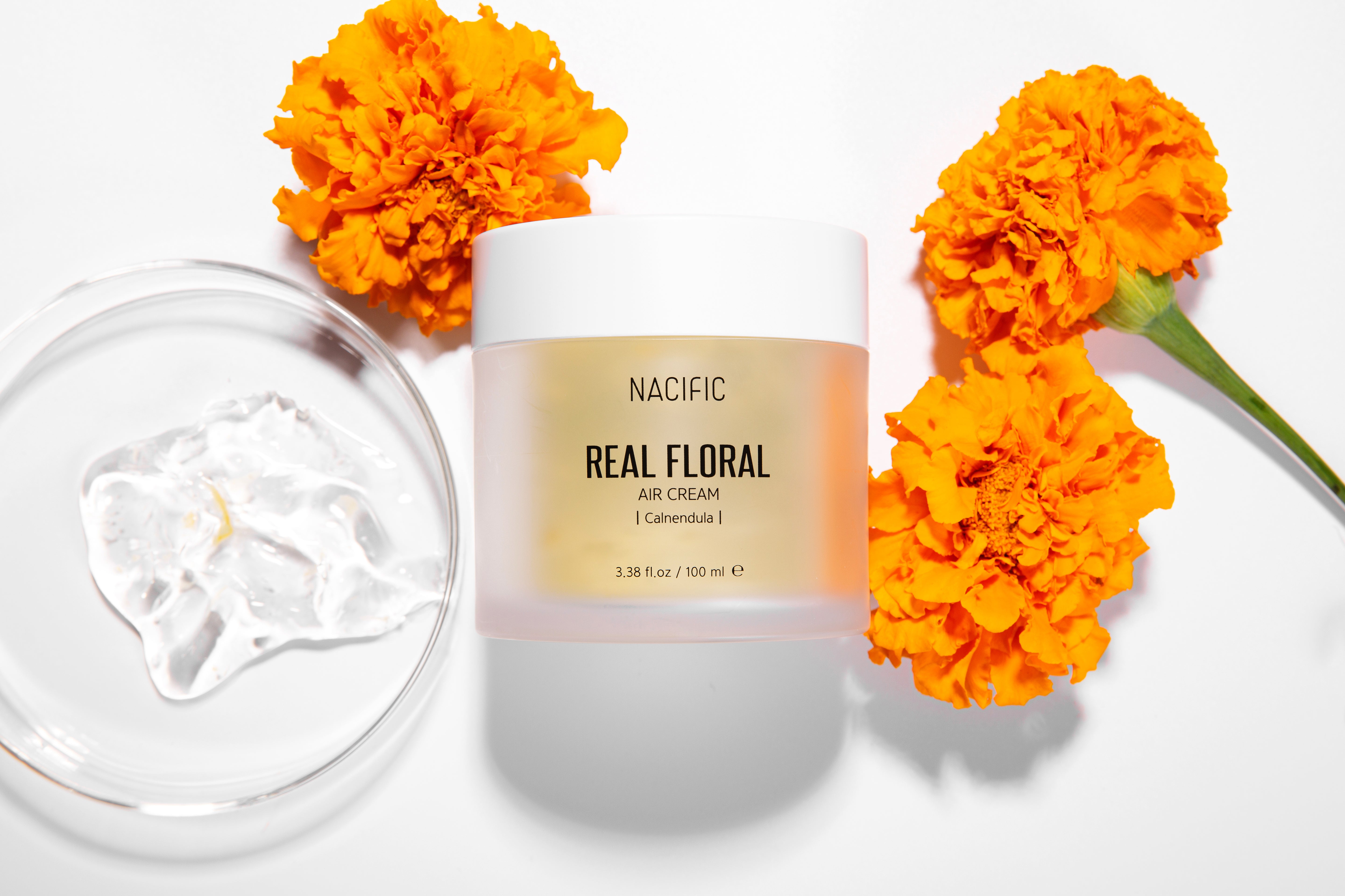 NACIFIC REAL FLORAL CALENDULA AIR CREAM - lehký pleťový krém s extraktem z měsíčku 100 ml #3