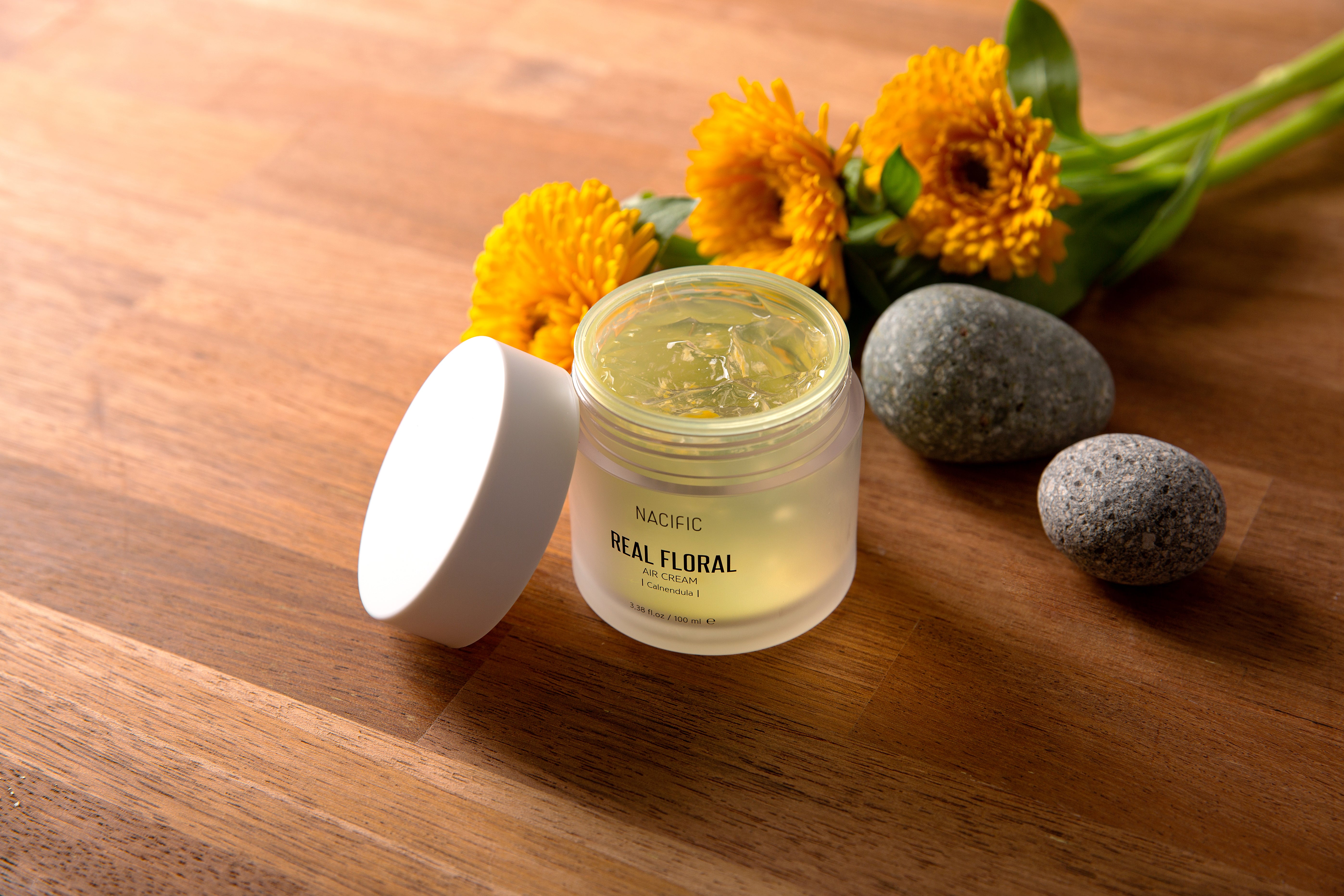 NACIFIC REAL FLORAL CALENDULA AIR CREAM - lehký pleťový krém s extraktem z měsíčku 100 ml #4