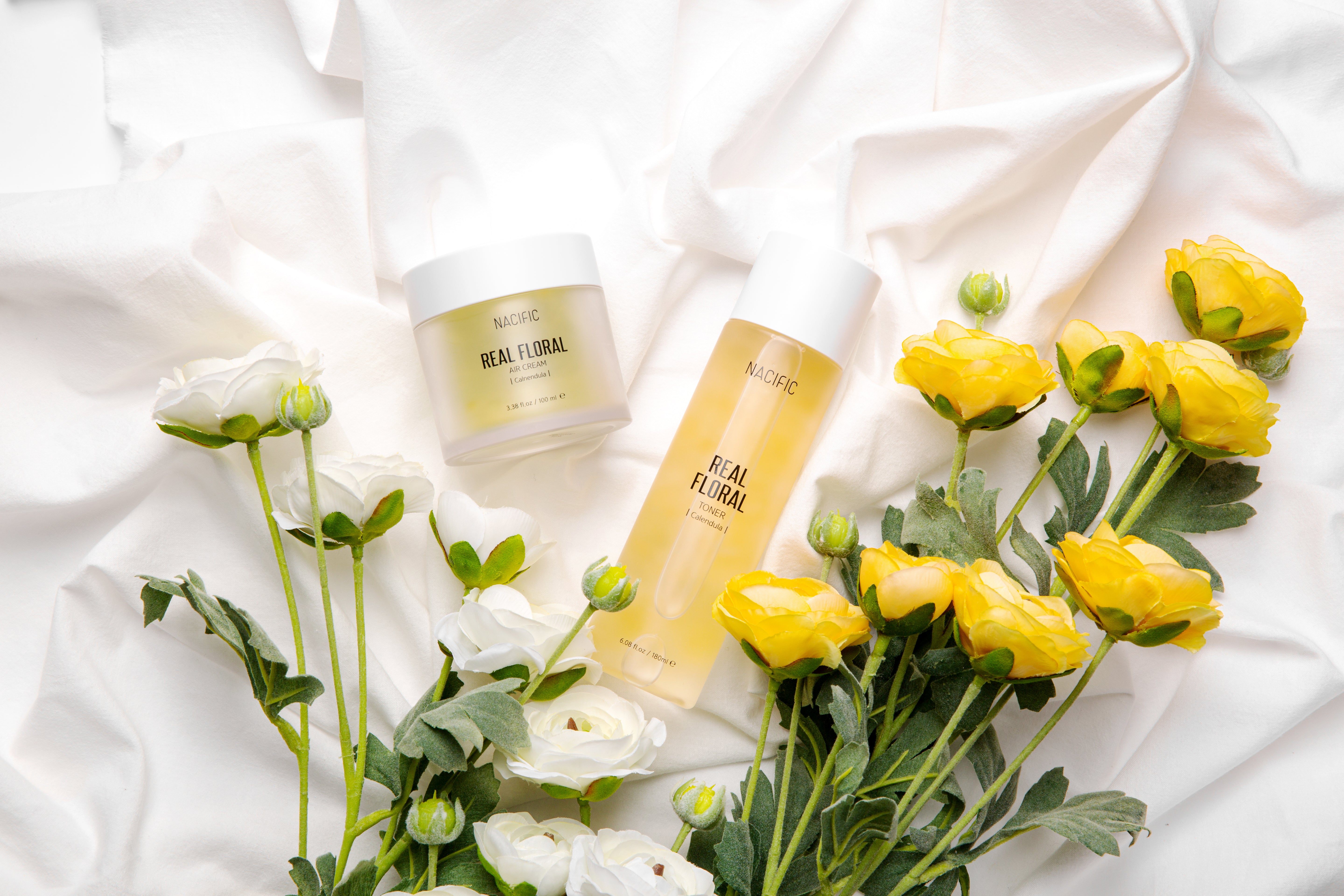 NACIFIC REAL FLORAL CALENDULA AIR CREAM - lehký pleťový krém s extraktem z měsíčku 100 ml #2