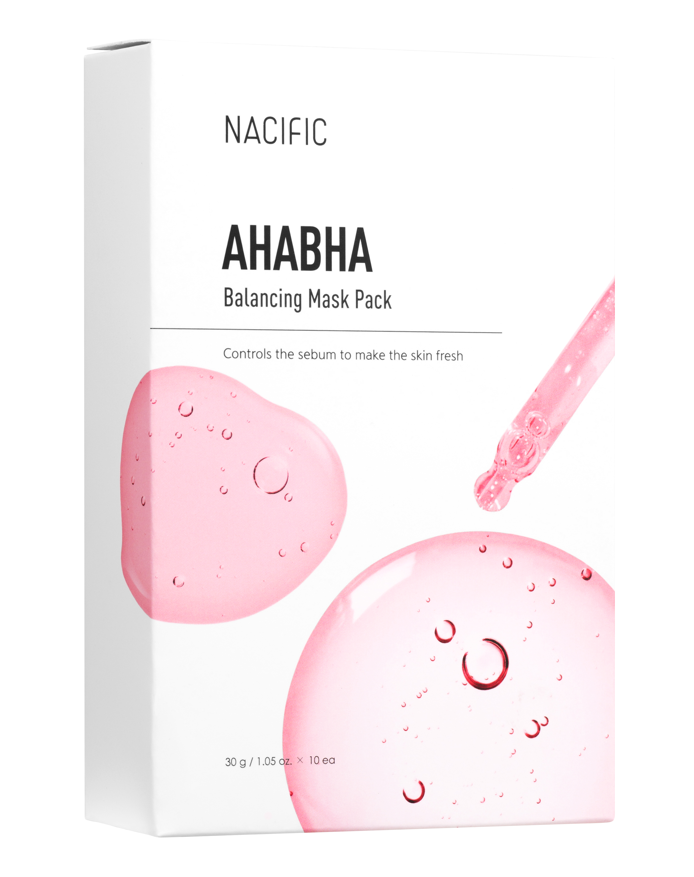 NACIFIC AHABHA BALANCING MASK Wygładzająca maska w płachcie z kwasami AHA BHA 10 szt. #2
