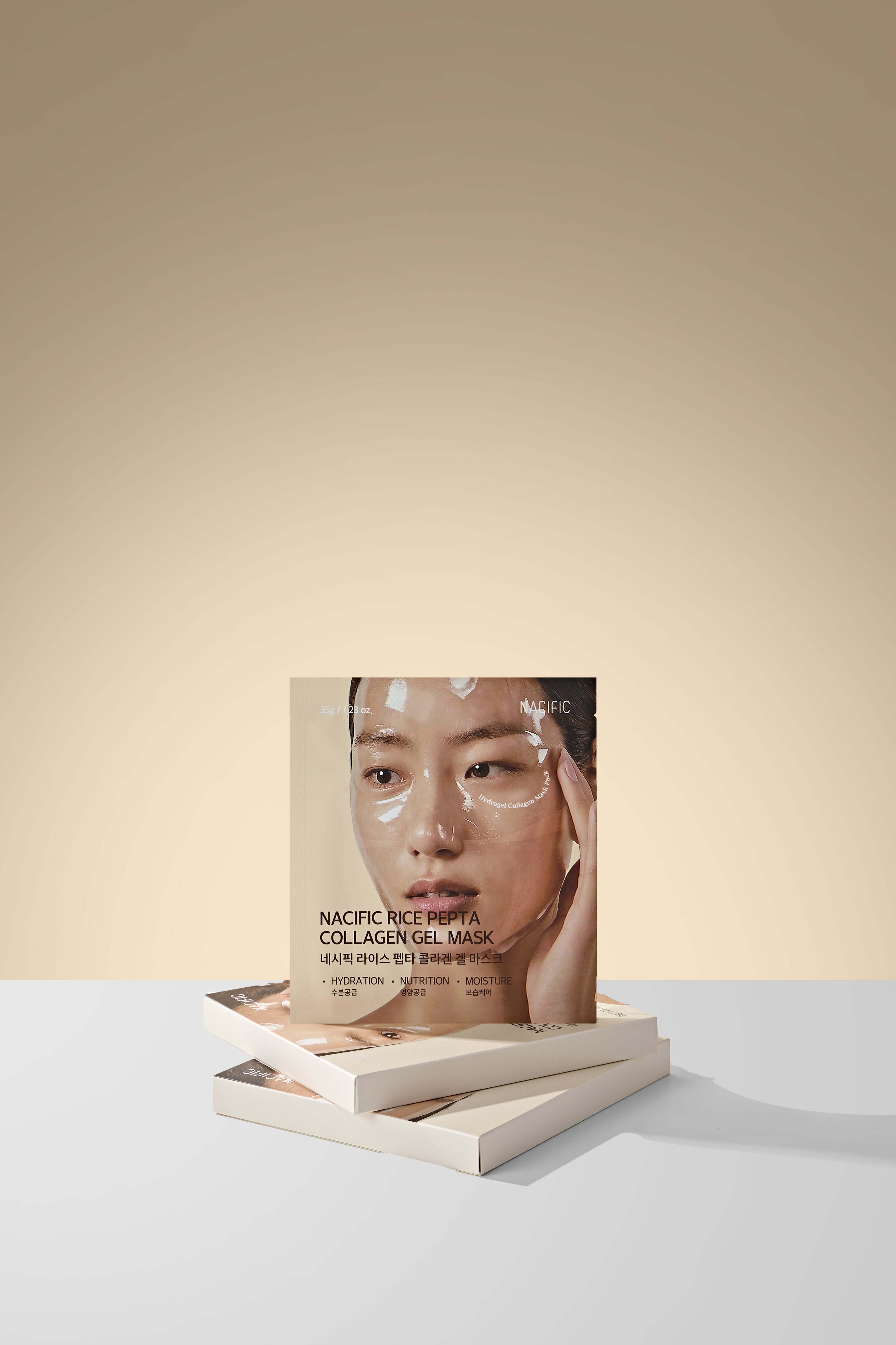 NACIFIC RICE PEPTA Collagen Gel Mask – hydrogelová kolagenová maska s rýží a peptidy 35 g (4 ks) #4