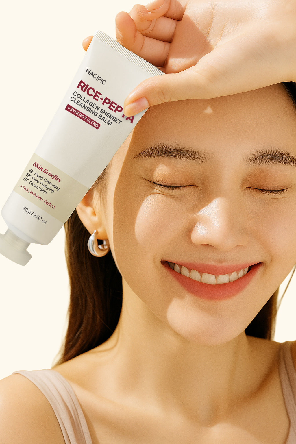 NACIFIC RICE+PEPTA COLLAGEN SHERBET CLEANSING BALM – balsam oczyszczający do demakijażu 80 g #3
