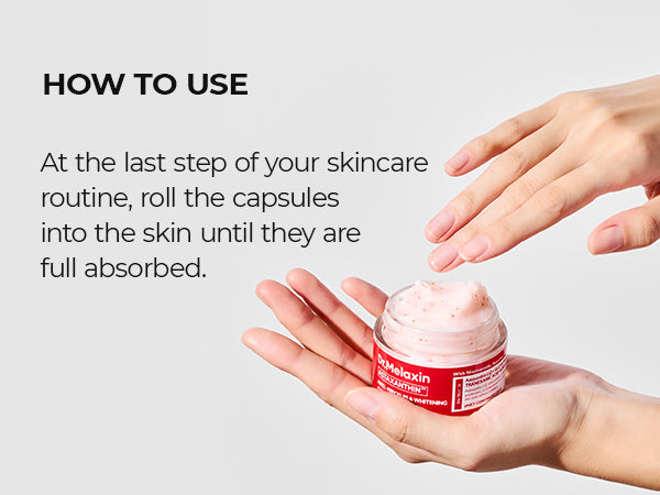 DR.MELAXIN ASTAXANTHIN ANTI-FRECKLES & WHITENING CAPSULE CREAM Rozjaśniający krem odmładzający z astaksantyną 50 ml #4
